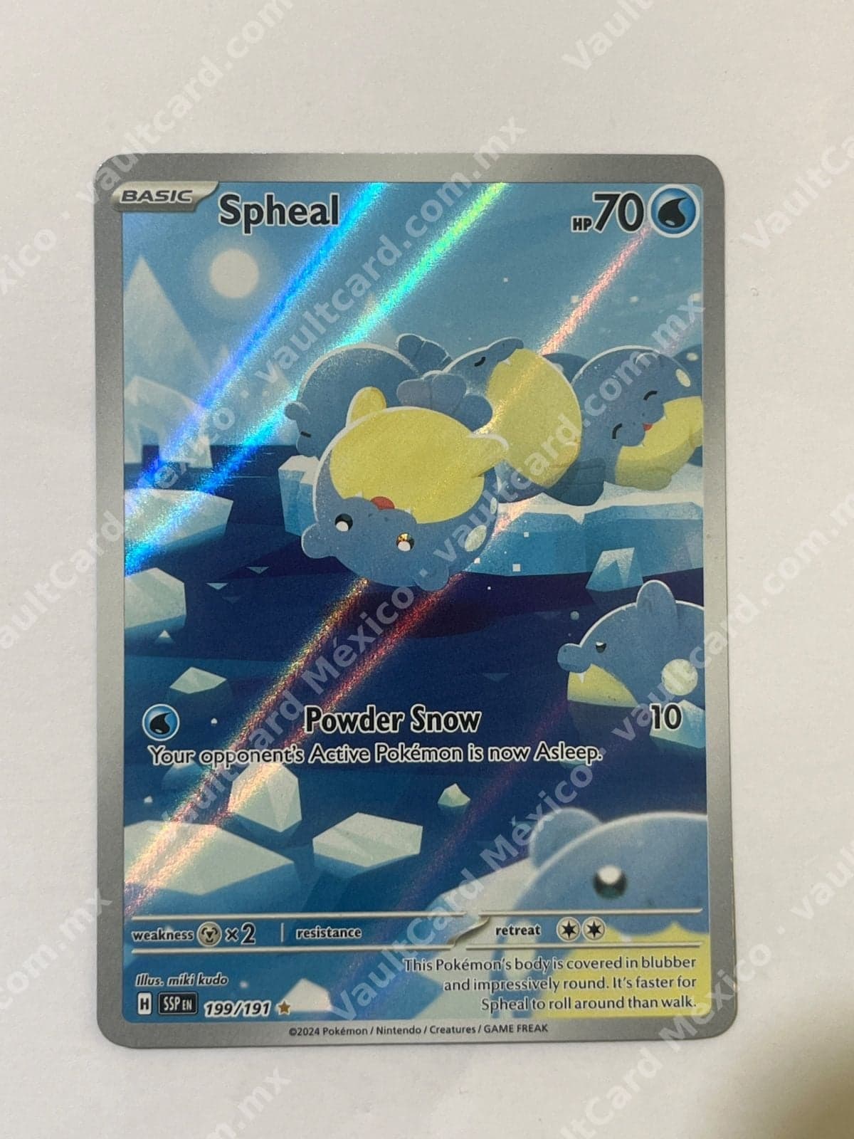 Spheal 199/191 - Surging Sparks (SSP) Inglés Illustration Rare