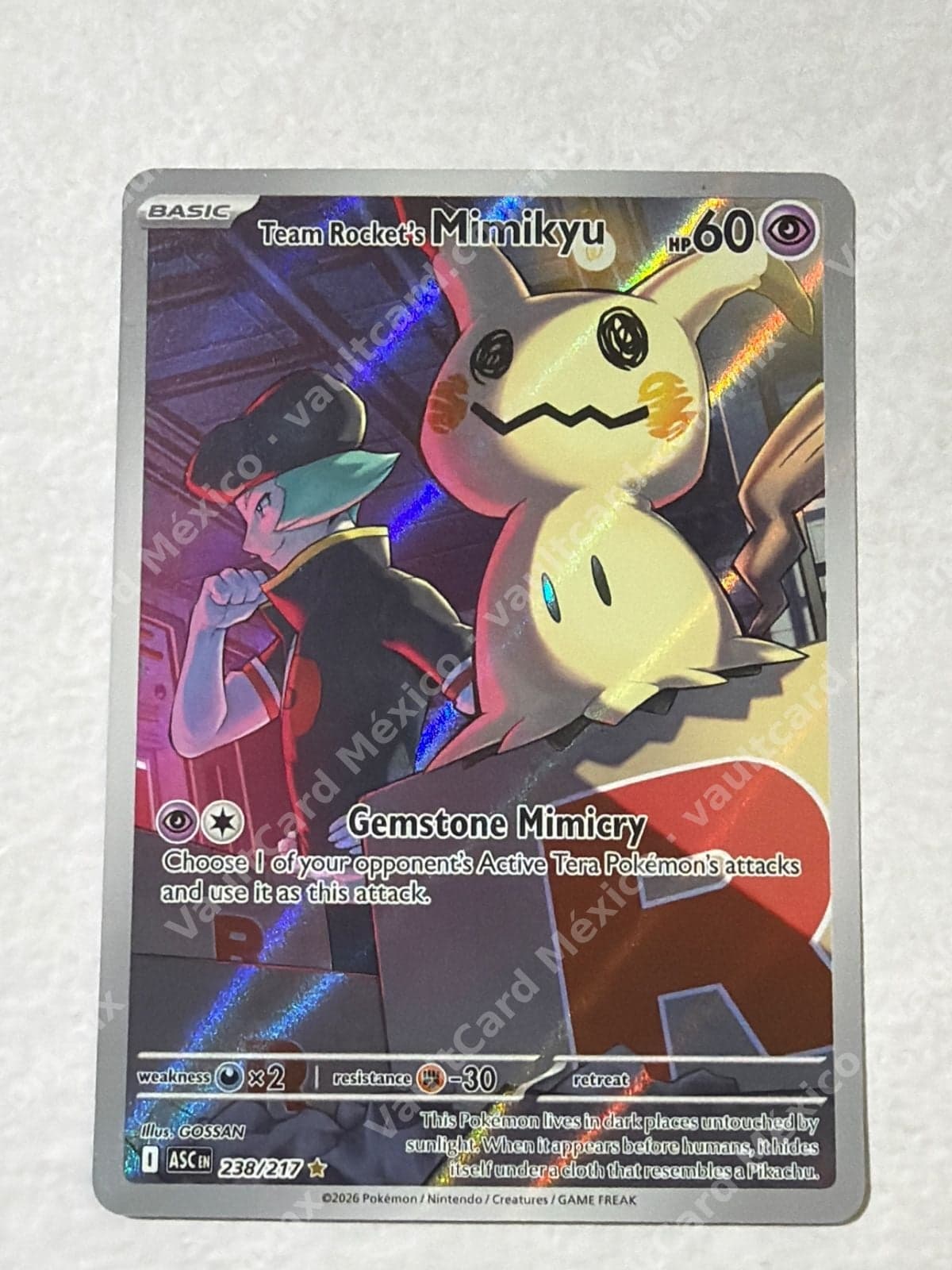 Team Rocket's Mimikyu 238/217 - (ASC) Inglés - Illustration Rare