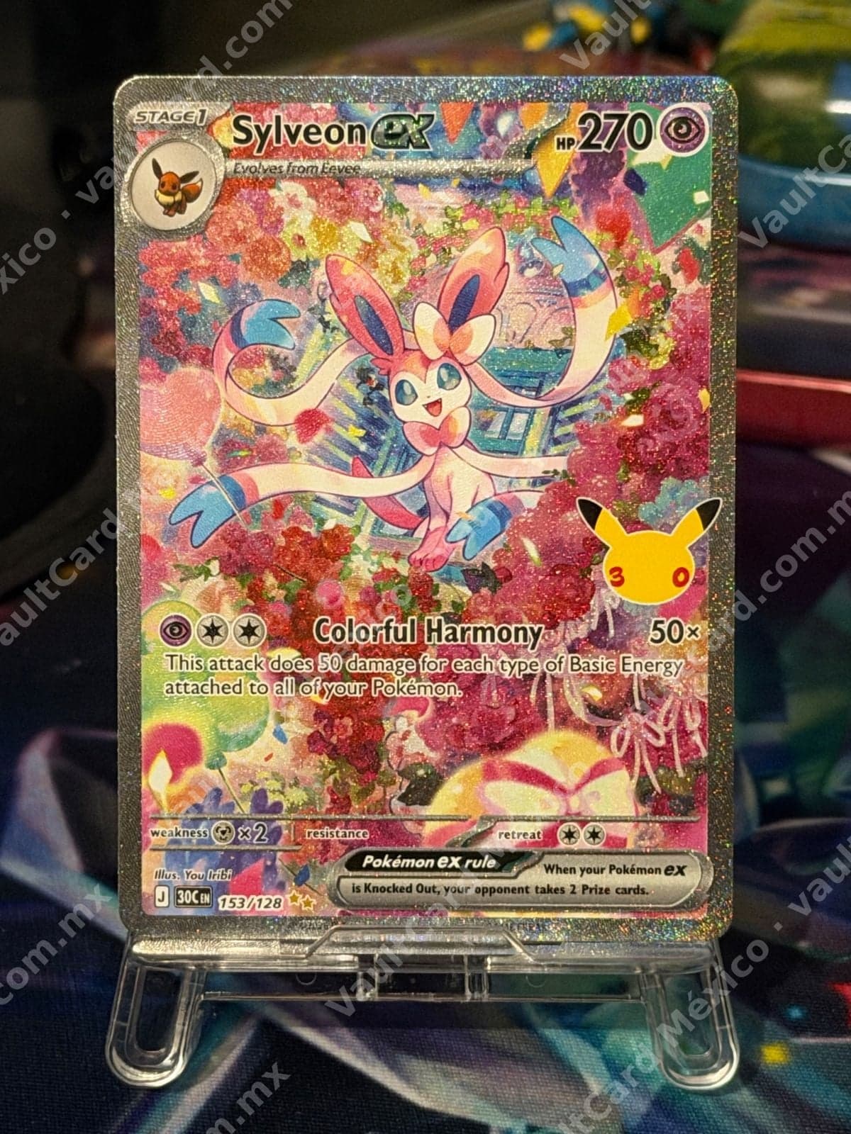 Sylveon ex 153/128 - Celebraciones 30 Aniversario (30C) Inglés