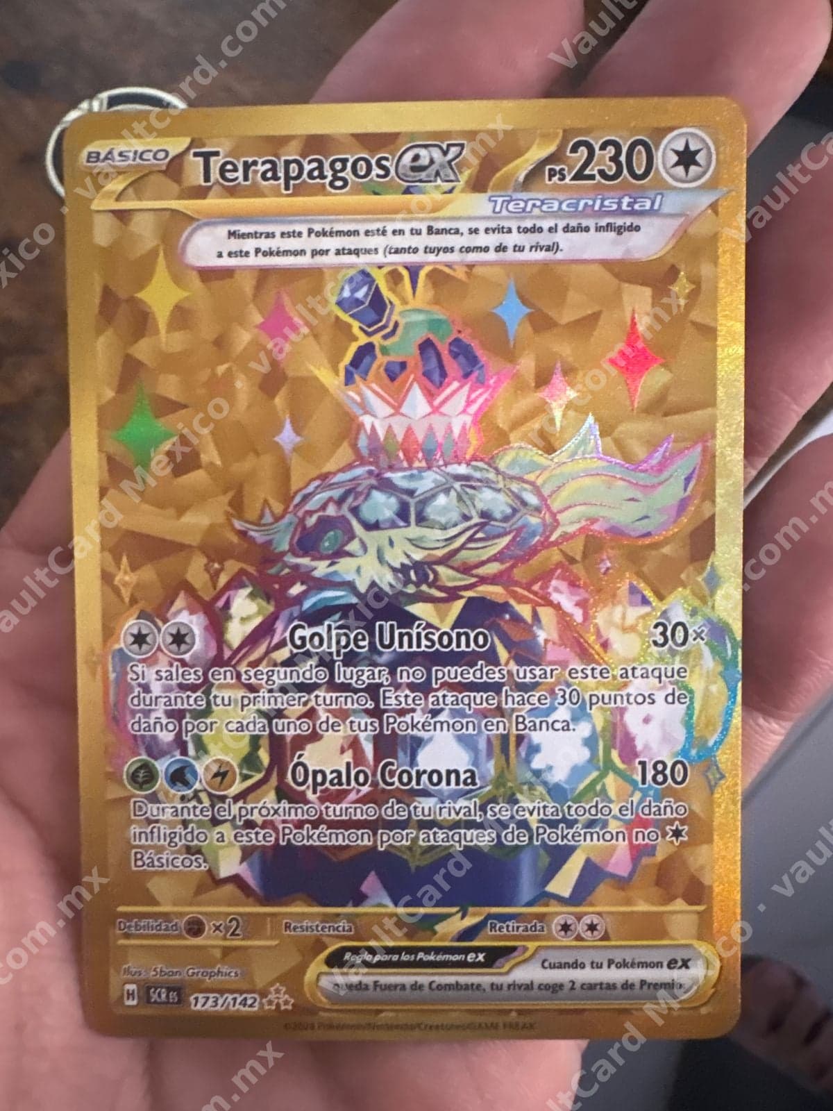 Terapagos ex 173/142 - (SCR) Español Dorada Hyper Rare