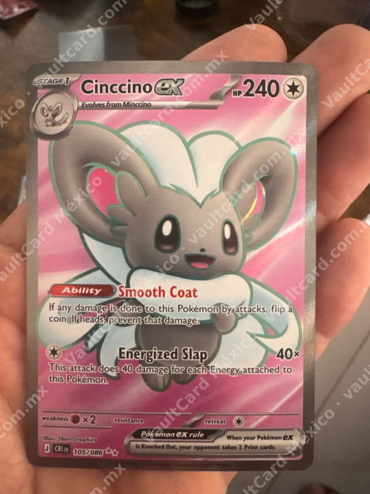 Cinccino ex 105/086 - CRI Inglés Full Art