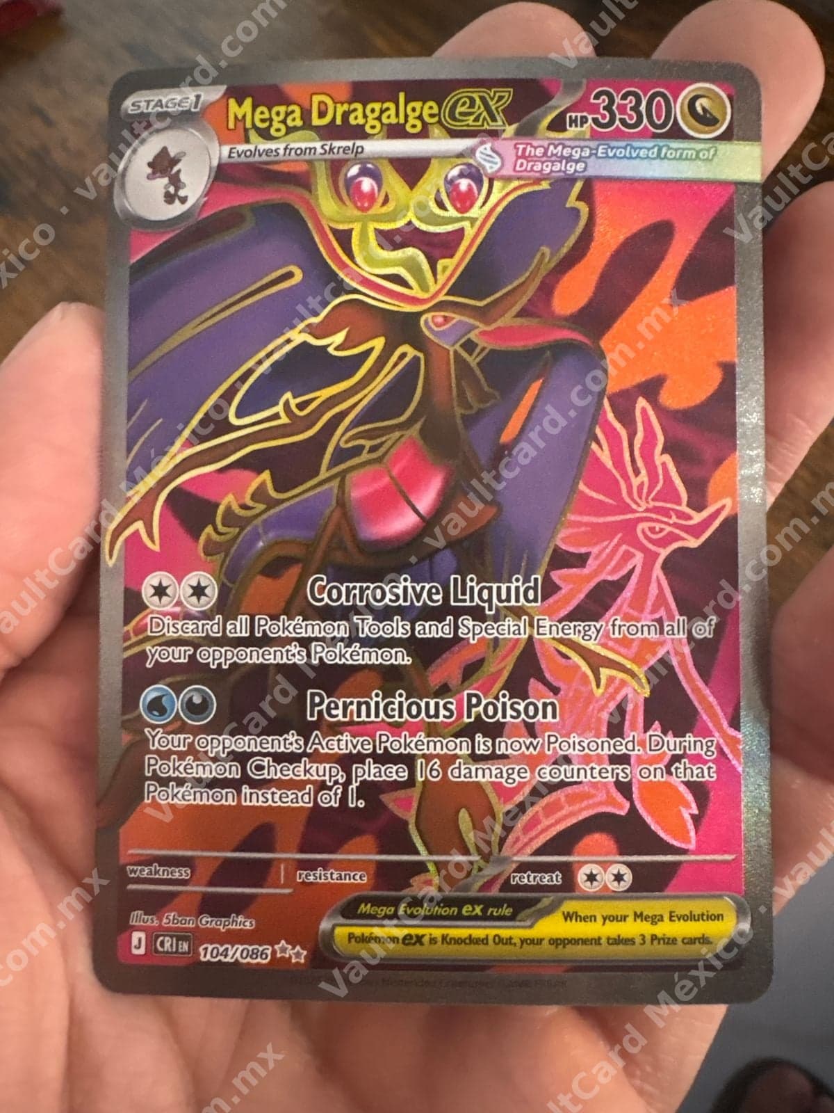 Mega Dragalge ex 104/086 - (CRI) Inglés - Full Art