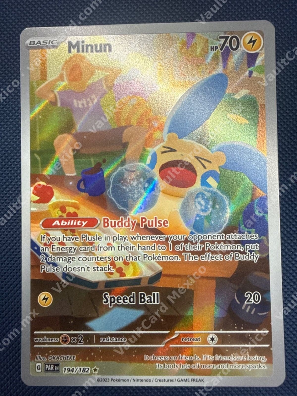 Minun 194/182 - Paradox Rift (PAR) Inglés - Illustration Rare