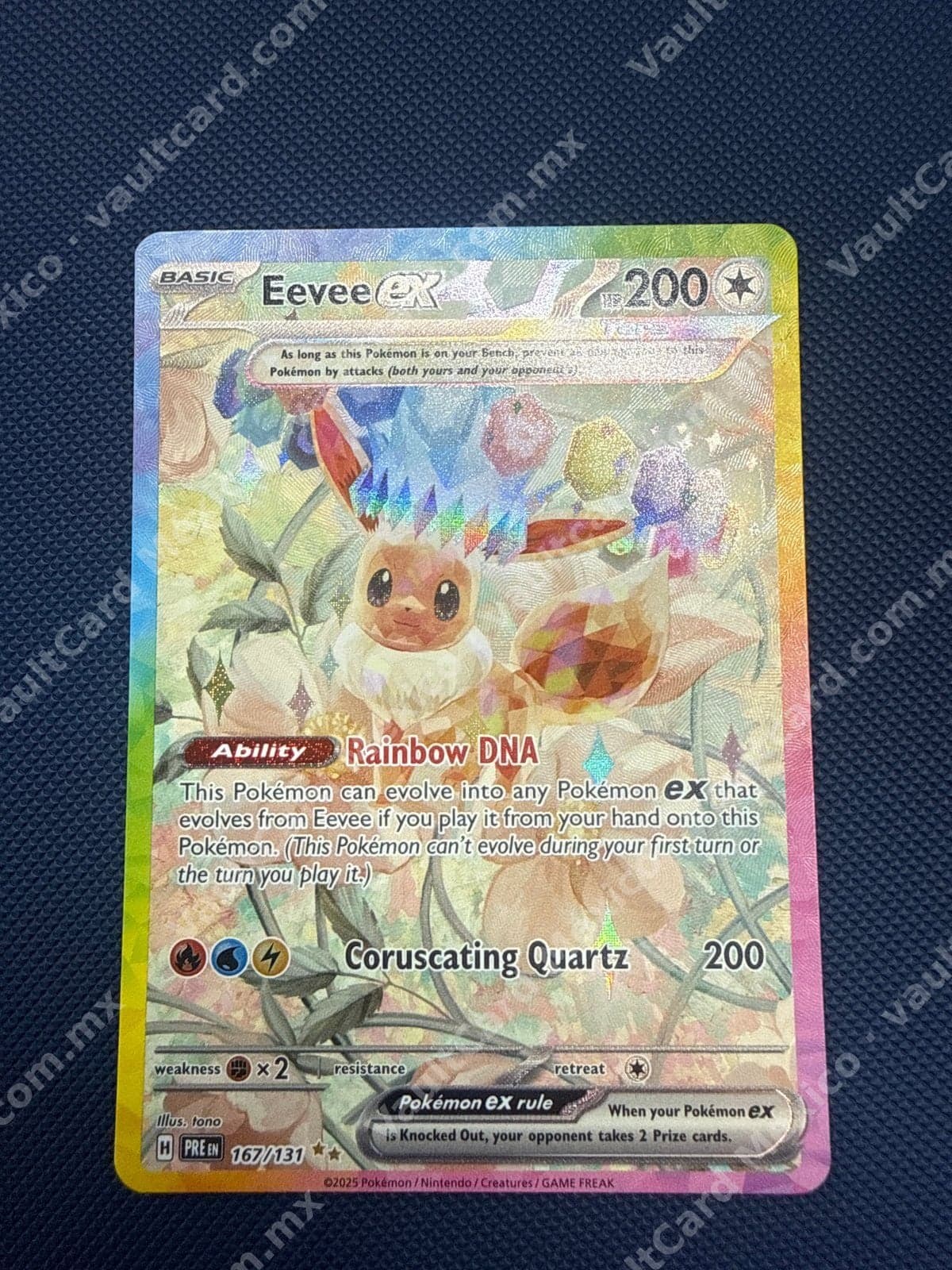 Eevee ex 167/131 - Prismatic Evolutions (PRE) Inglés - Hyper Rare Arcoíris
