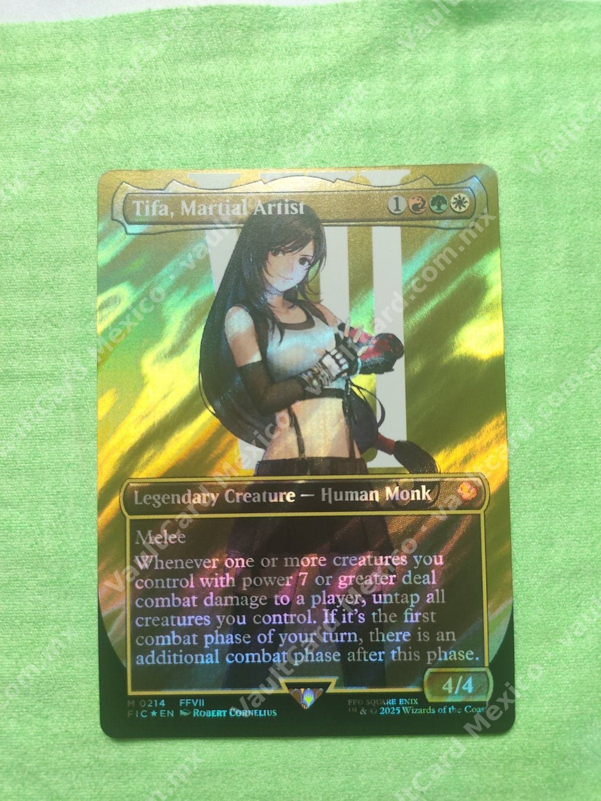 Tifa, Martial Artist #0214 - Final Fantasy Commander (FIC) Foil Borderless - Inglés