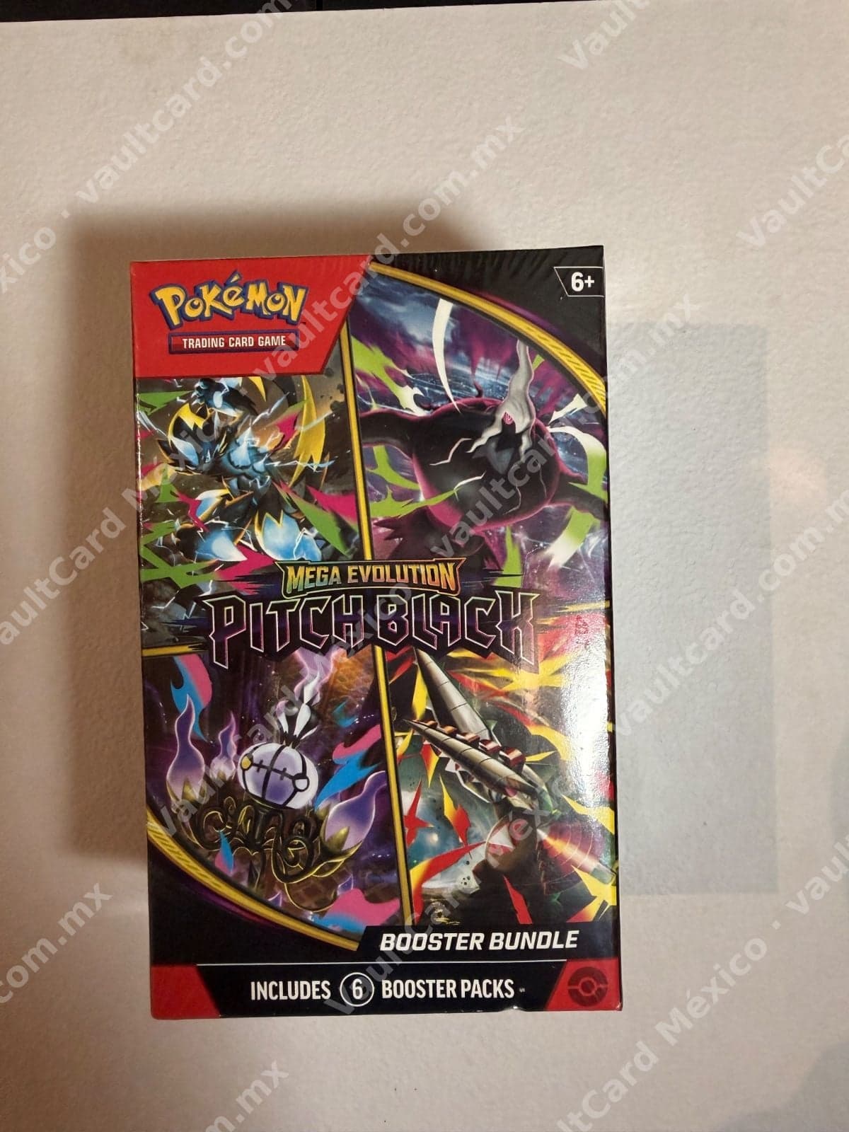 Pokémon TCG Booster Bundle Mega Evolution Pitch Black - 6 Sobres Sellado Inglés