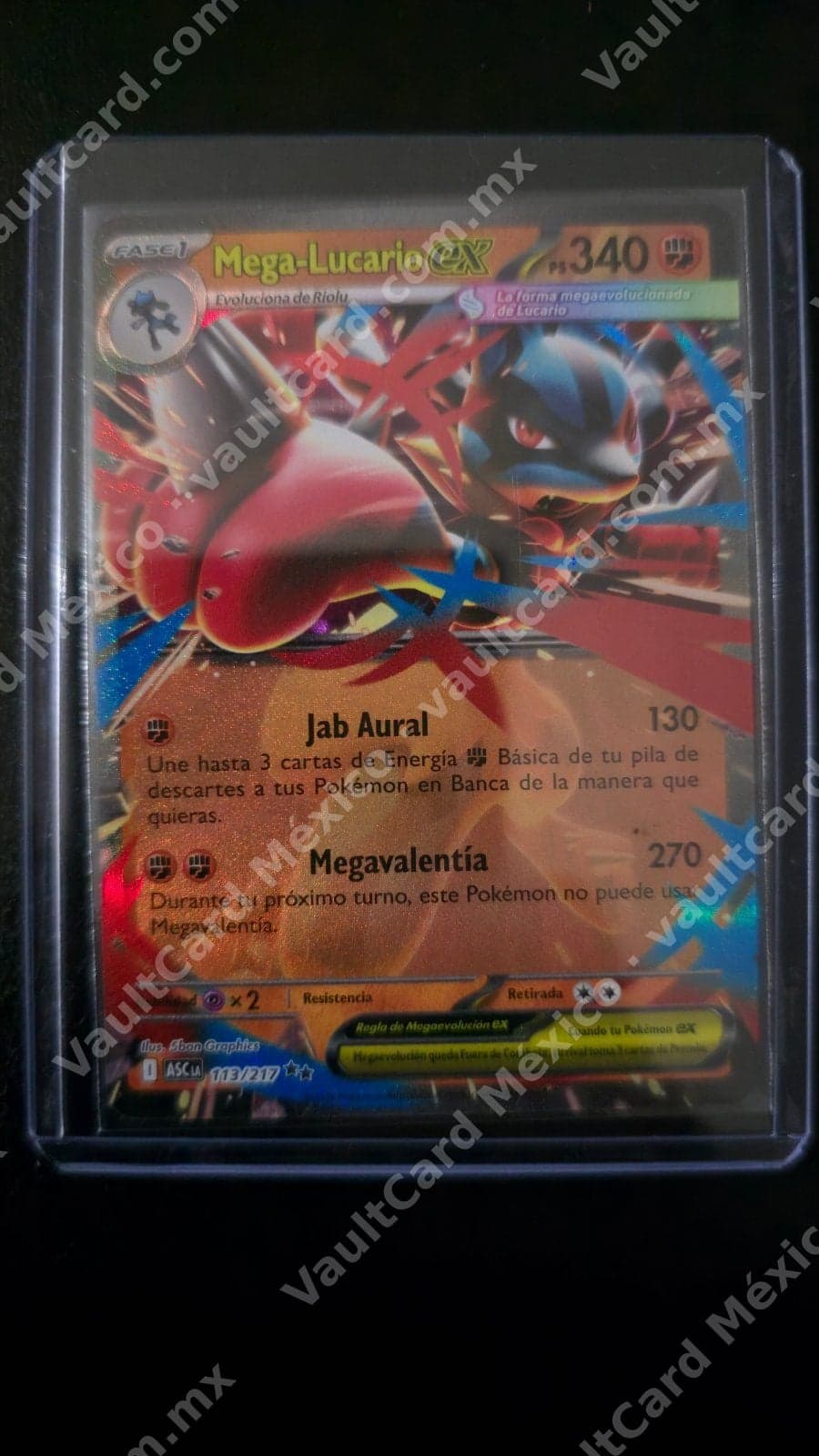 Mega-Lucario ex 113/217 - (ASC) Español