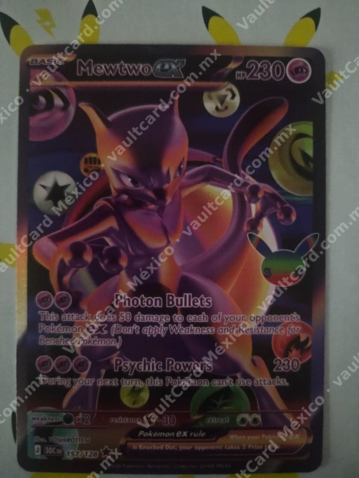 Mewtwo ex 157/128 - 151 (MEW) Inglés Full Art