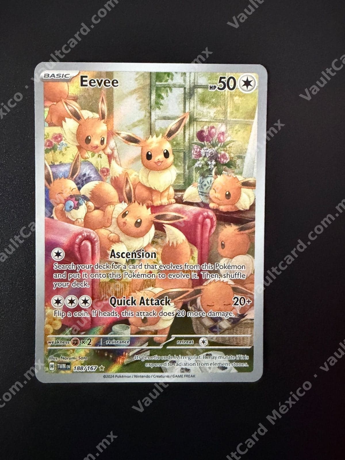 Eevee 188/167 - Twilight Masquerade (TWM) Inglés - Illustration Rare