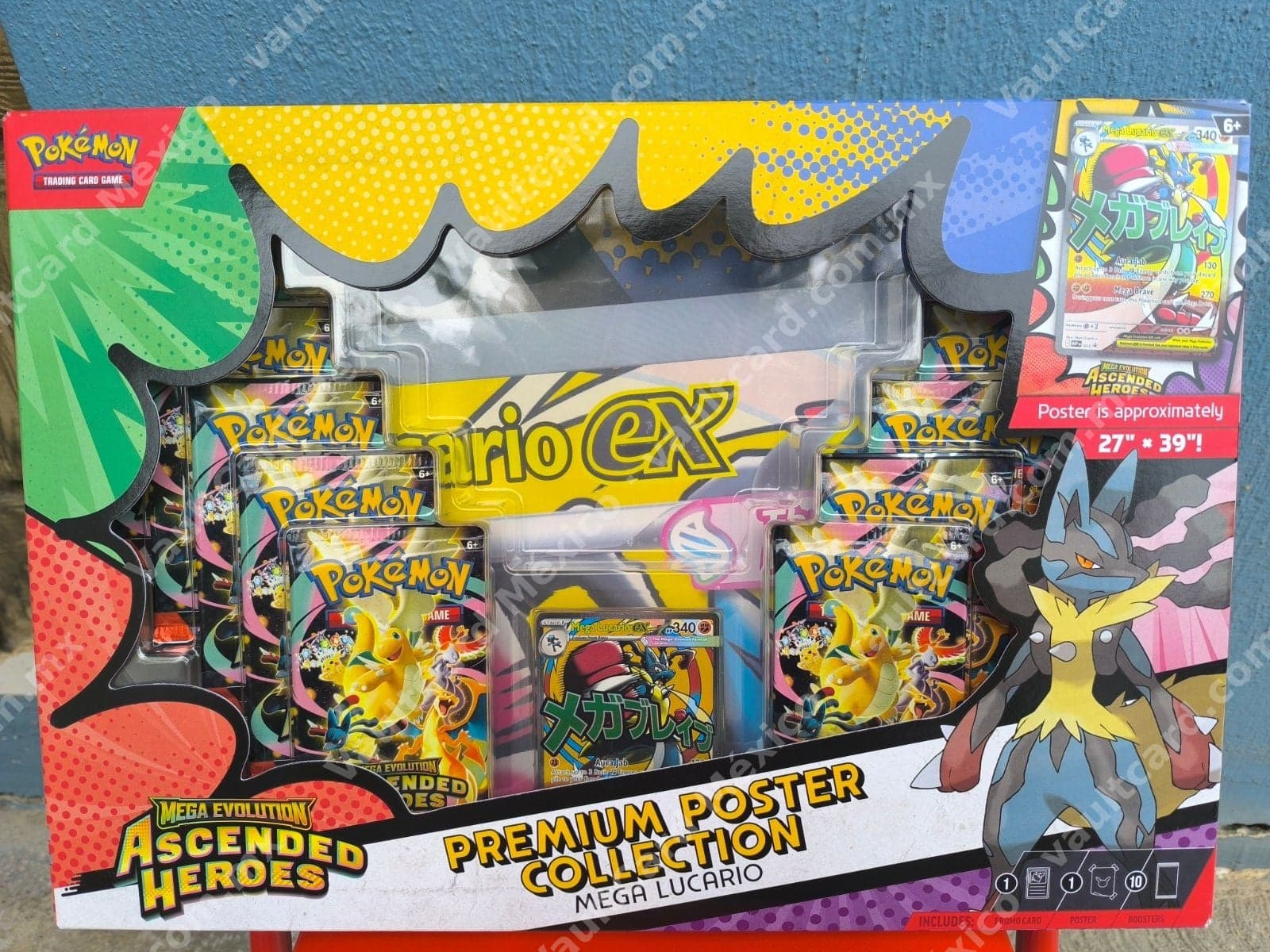 Premium Poster Collection Mega Lucario - Ascended Heroes (ASC) Inglés Sellado