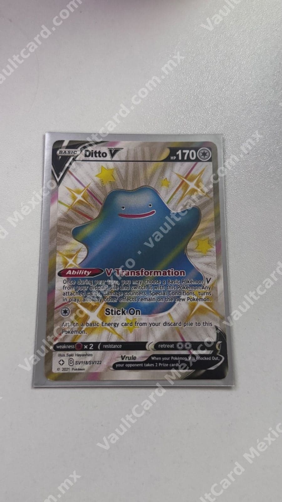 Ditto V SV118/SV122 Shiny - Inglés