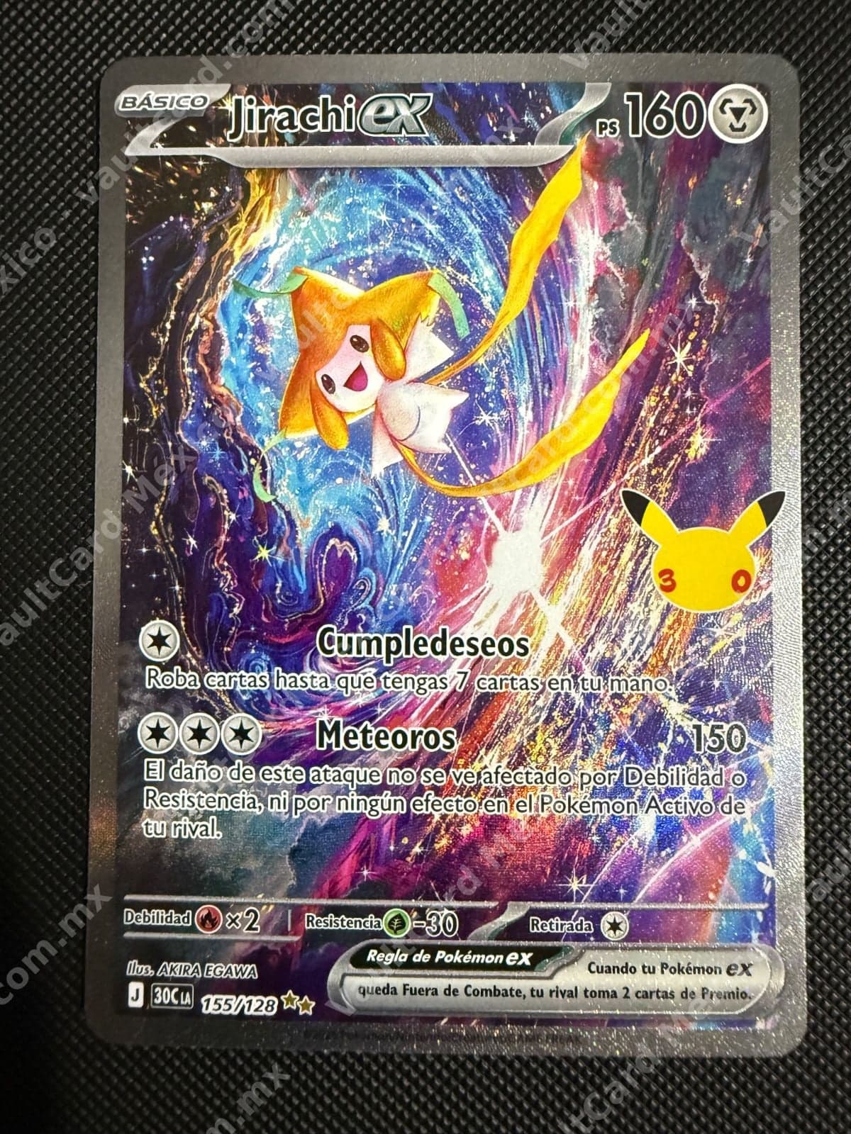 Jirachi ex 155/128 Full Art - (LA) Español - Celebraciones 30 Aniversario