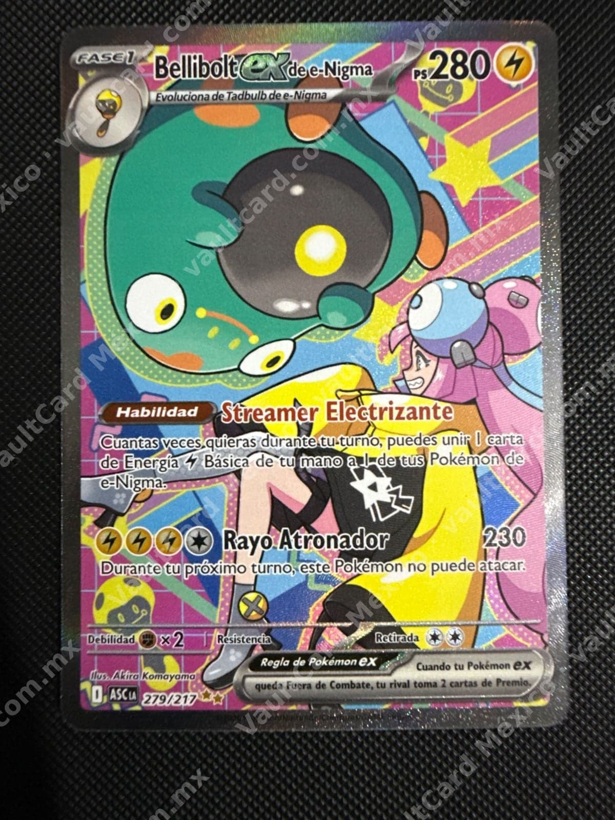 Bellibolt ex de e-Nigma 279/217 - (ASC) Español Full Art