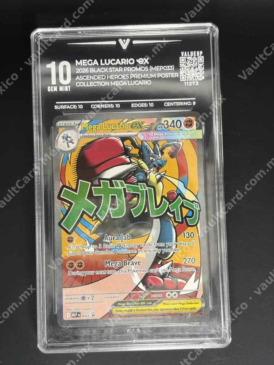 Mega Lucario ex 033 - Black Star Promos (MEP) Inglés - ValueUp 10 Gem Mint