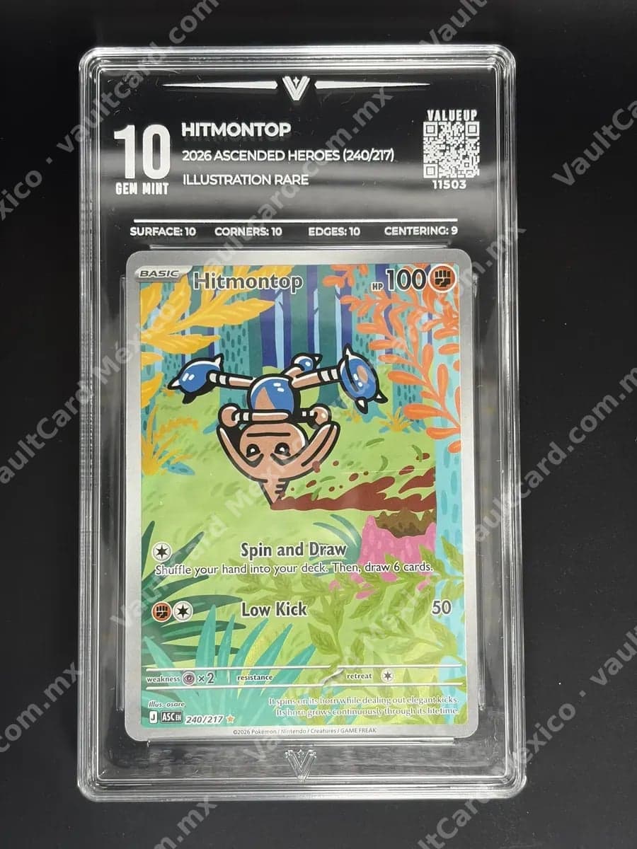Hitmontop 240/217 - Illustration Rare (ASC) Inglés - VALUEUP 10 Gem Mint