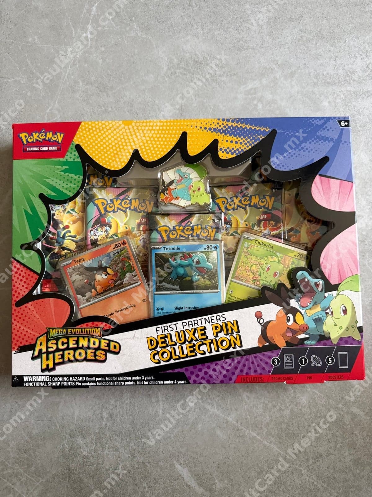 Pokémon TCG Mega Evolution Ascended Heroes First Partners Deluxe Pin Collection - Sellado Inglés