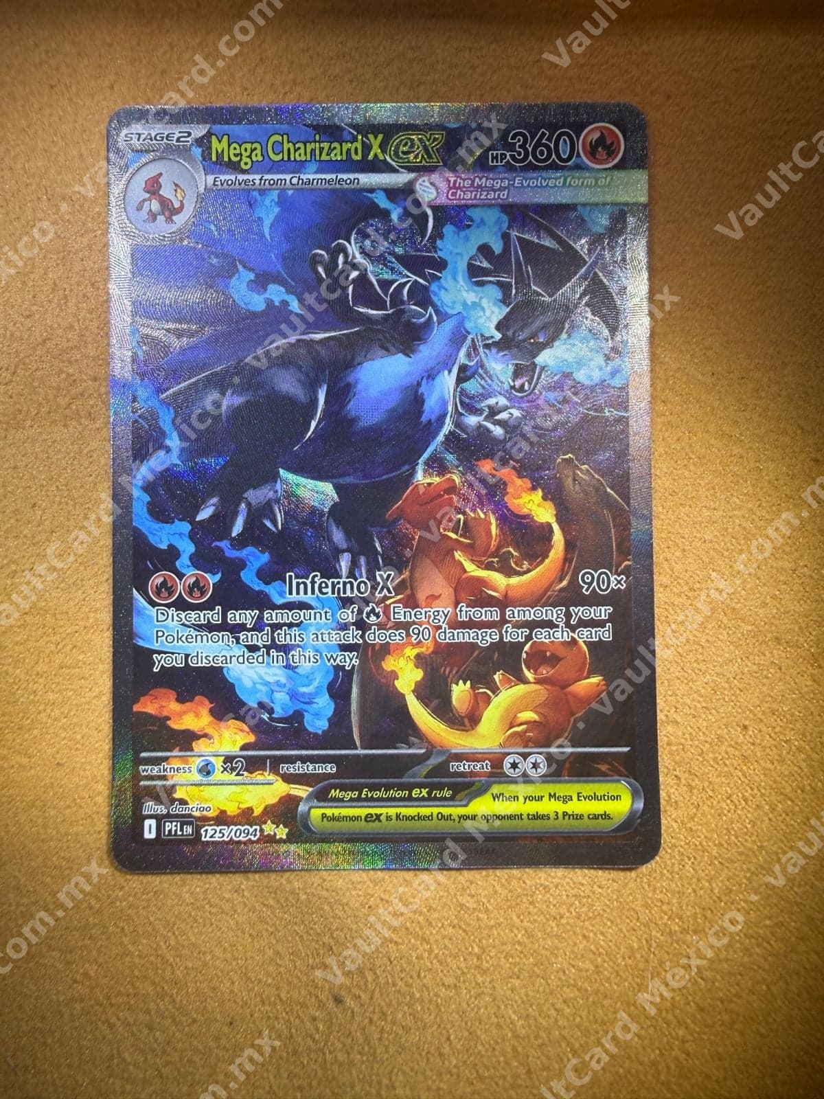 Mega Charizard X ex 125/094 (PFL) Inglés - Special Illustration Rare