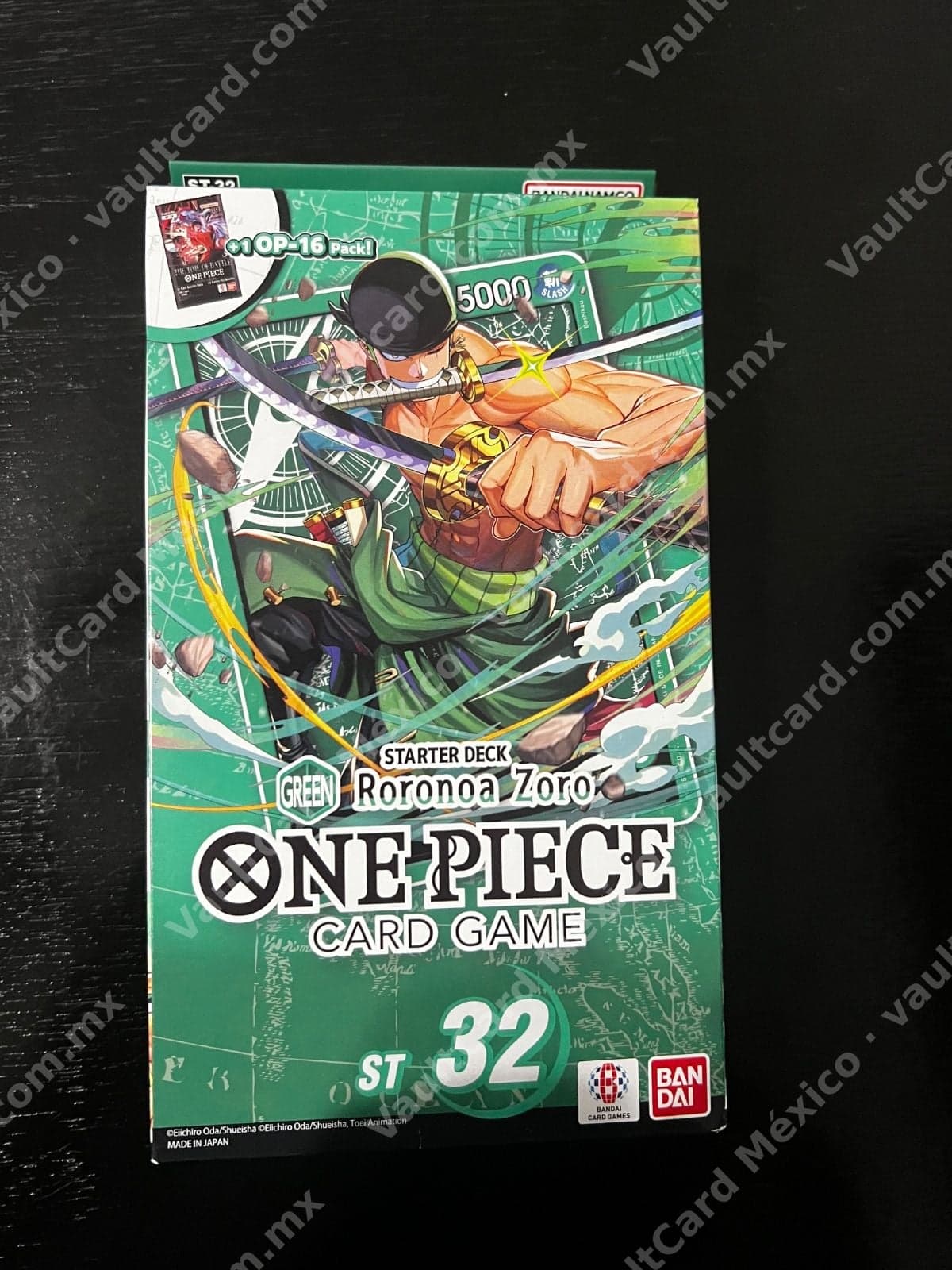 Starter Deck Roronoa Zoro ST-32 One Piece Card Game (Inglés) Sellado + OP-16 Pack