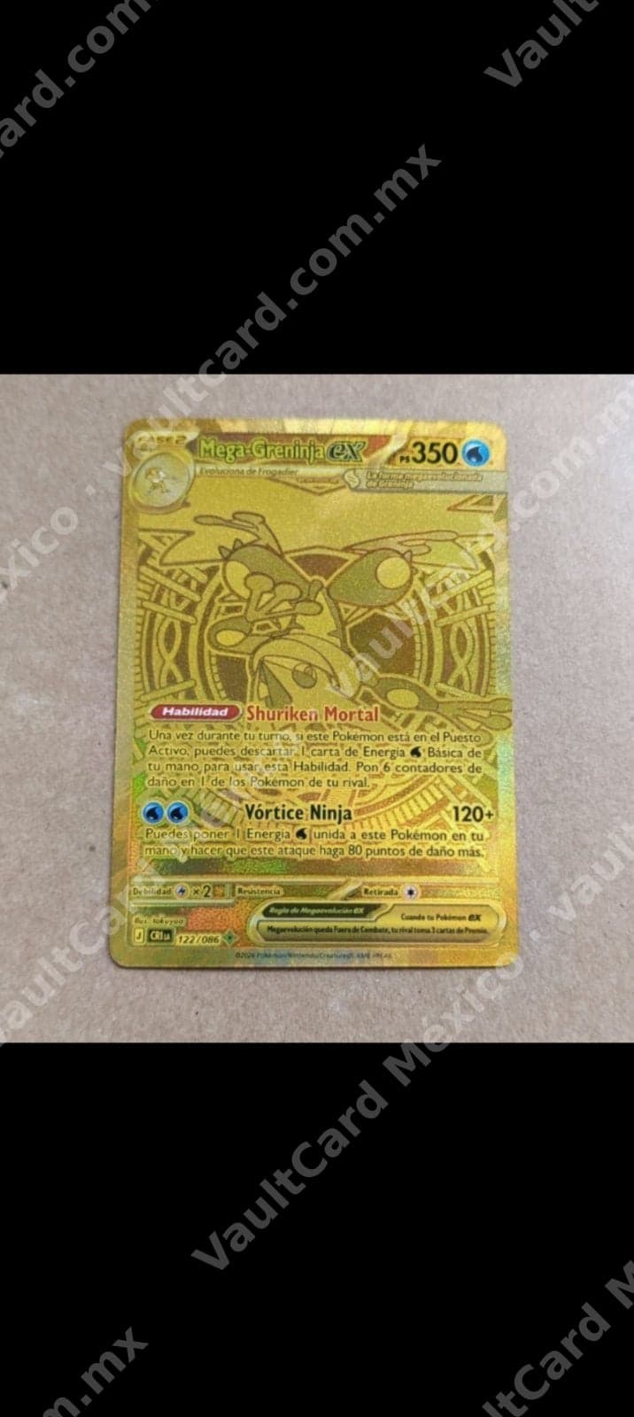 Mega-Greninja ex 122/086 (CI1a) Oro - Español