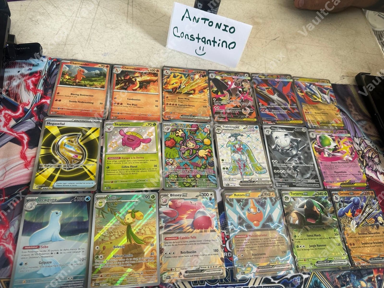 Lote de 18 cartas Pokémon TCG en Español - Charizard ex, Blissey ex, Rotom ex y más — foto 1