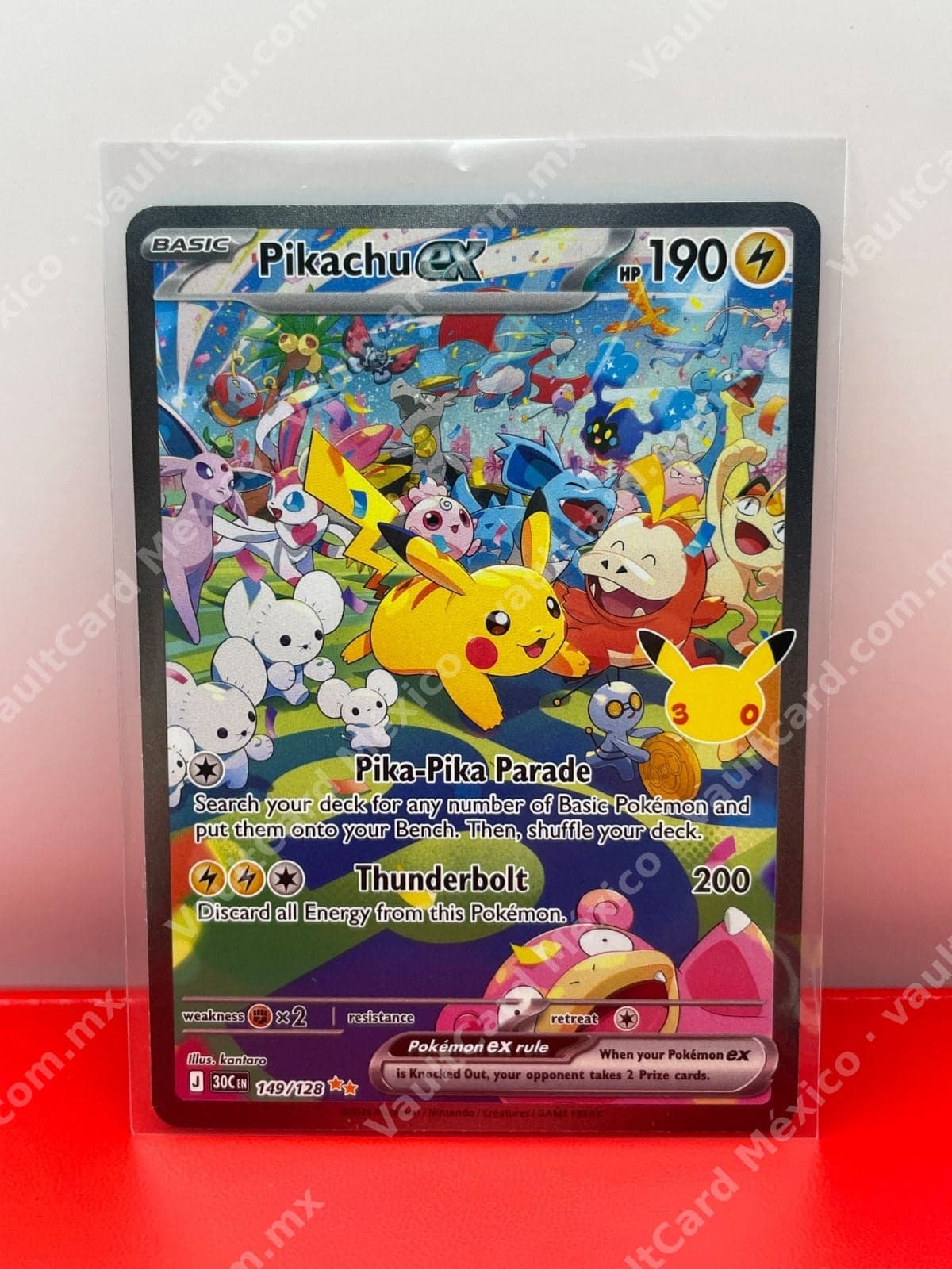 30th Celebration Gengar Pikachu ex 149/128 - Special Illustration Rare Inglés