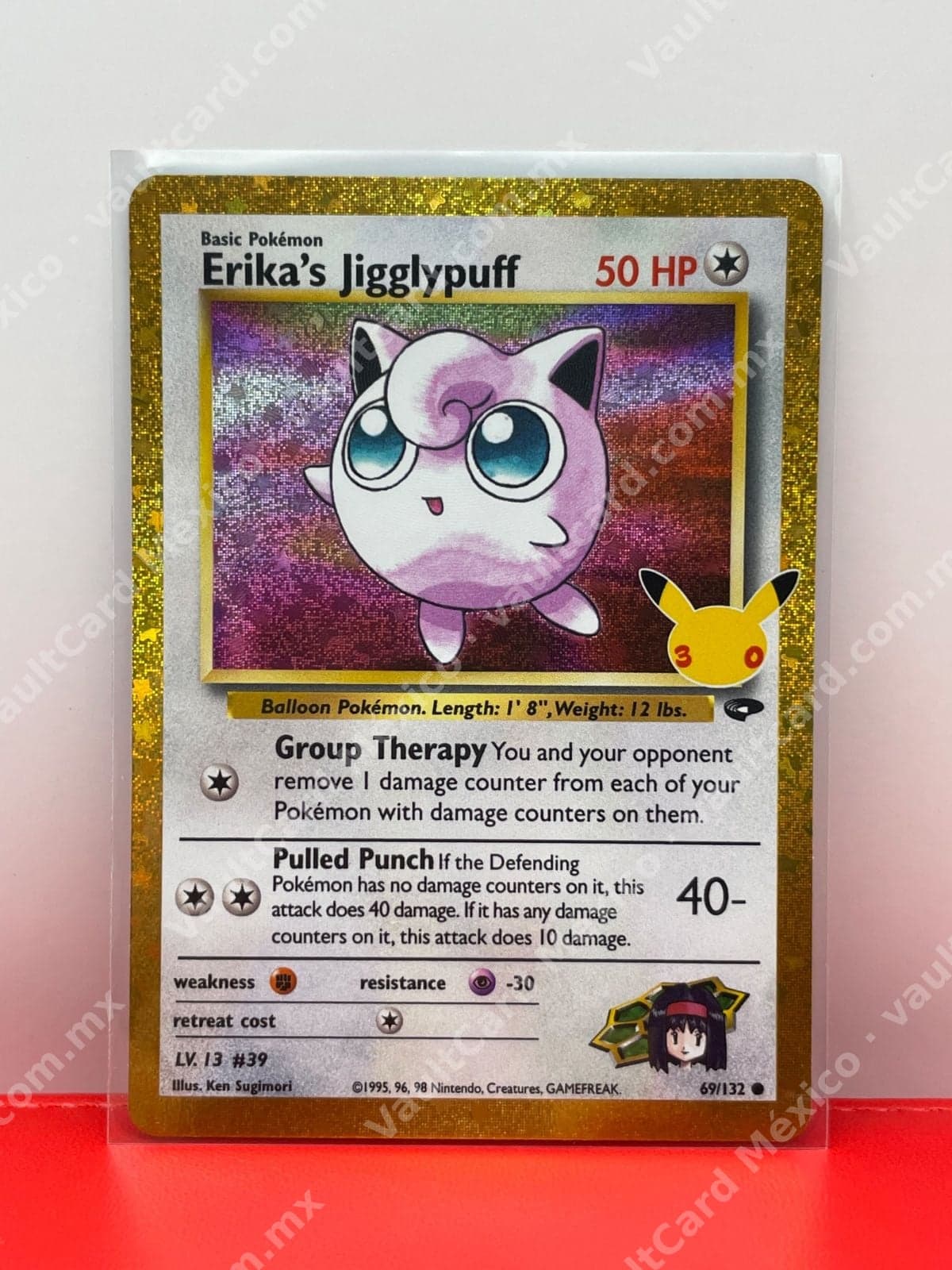 30th Celebration Erika's Jigglypuff 69/132 - Classic Collection Inglés