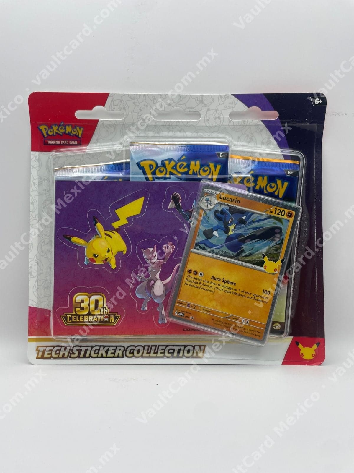 Tech Sticker Collection 30th Celebration - Lucario - Sellado Inglés