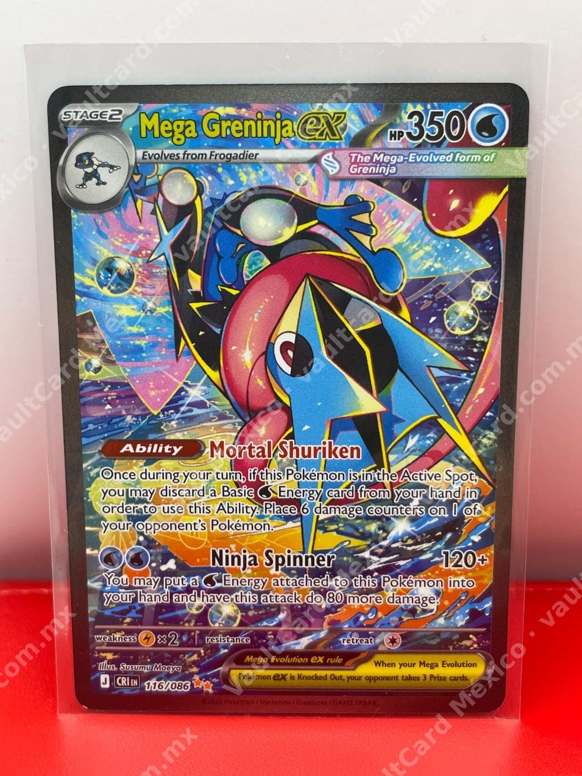 Mega Greninja ex 116/086 - (CRI) Inglés Full Art