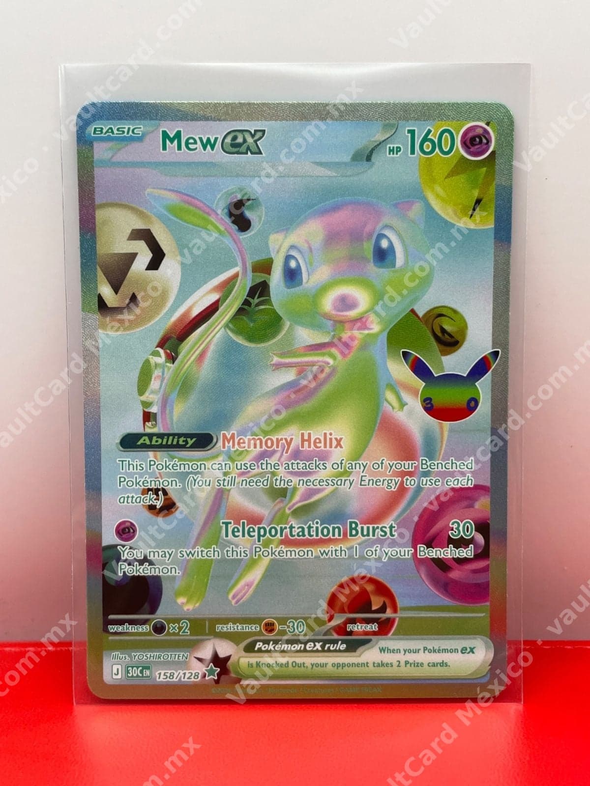 30th Celebration Mew ex 158/128 - Futuristic Rare Inglés