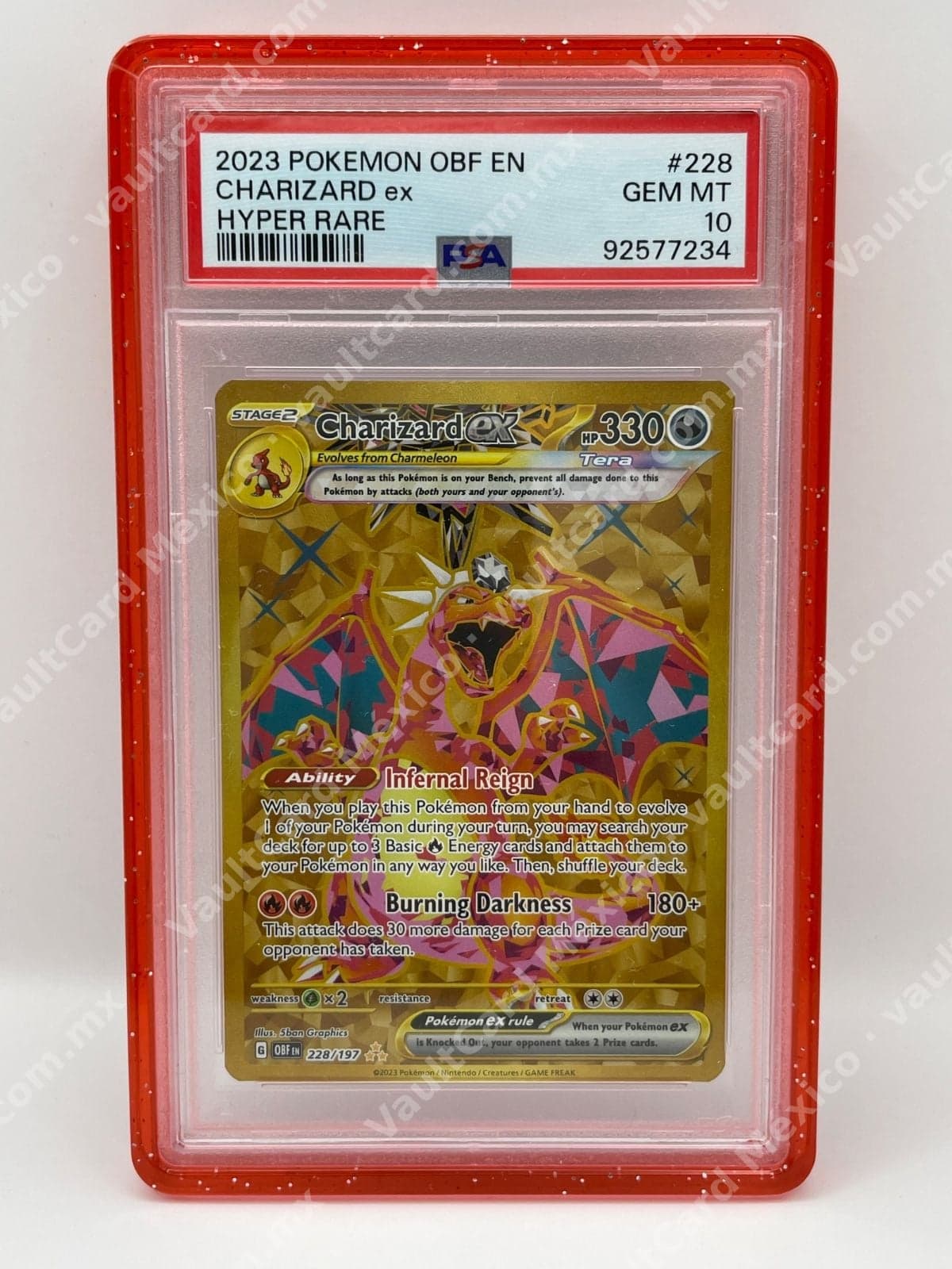 Charizard ex 228/197 - Obsidian Flames (OBF) Inglés - PSA 10 Gem Mint