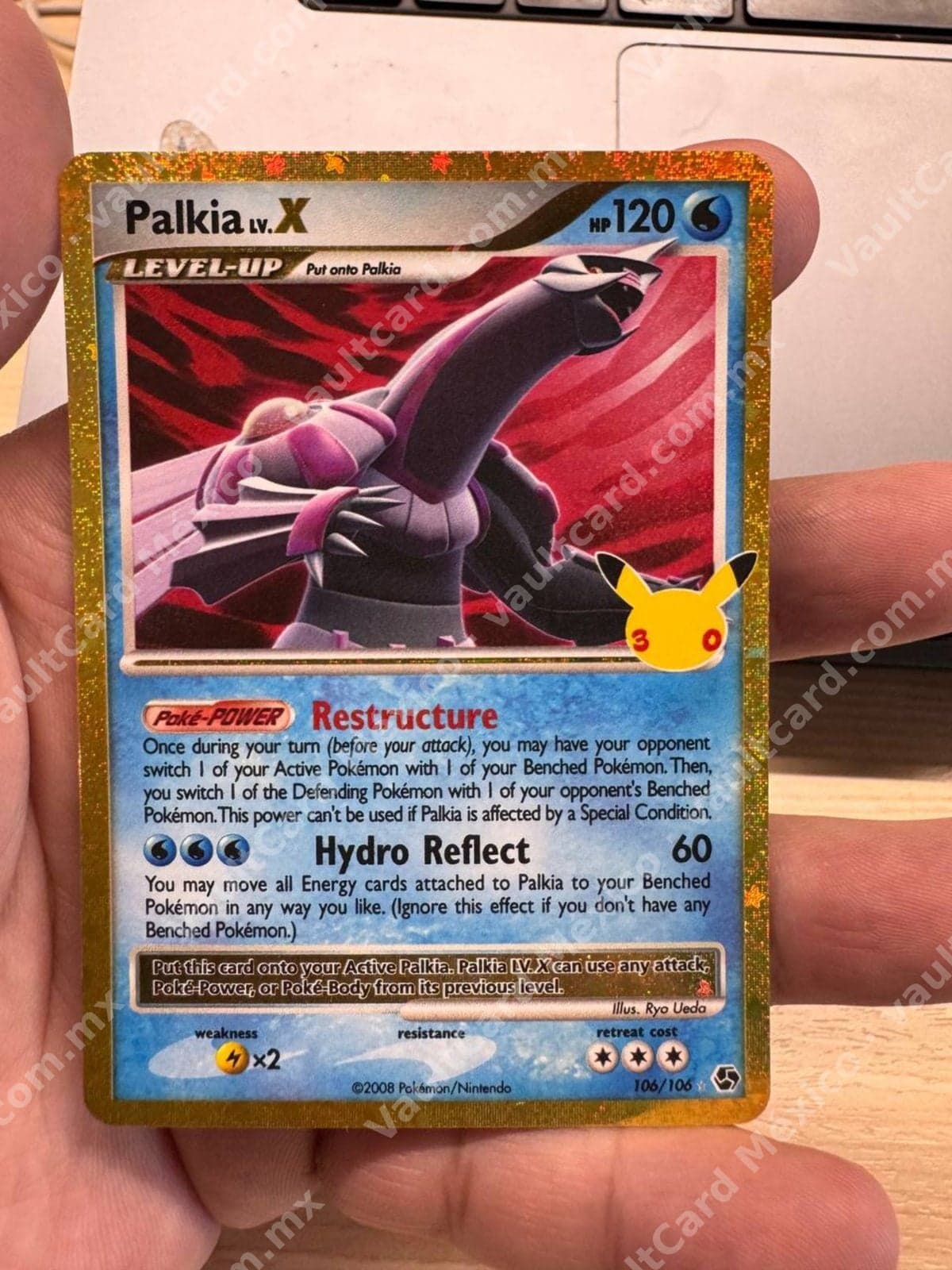 Lote de cartas Palkia LV.X y pikachus