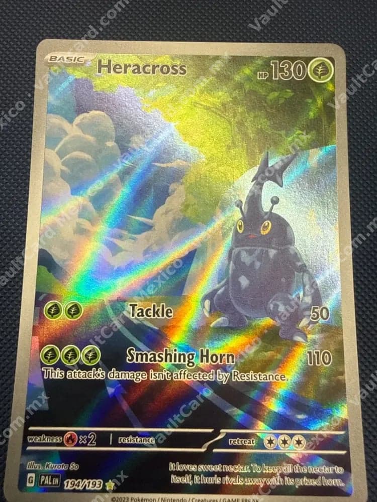 Heracross 194/193 - Paldea Evolved (PAL) Illustration Rare Inglés