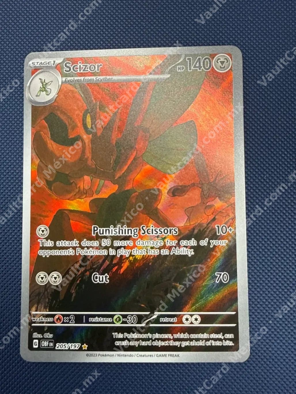 Scizor 205/197 - Obsidian Flames (OBF) Illustration Rare Inglés