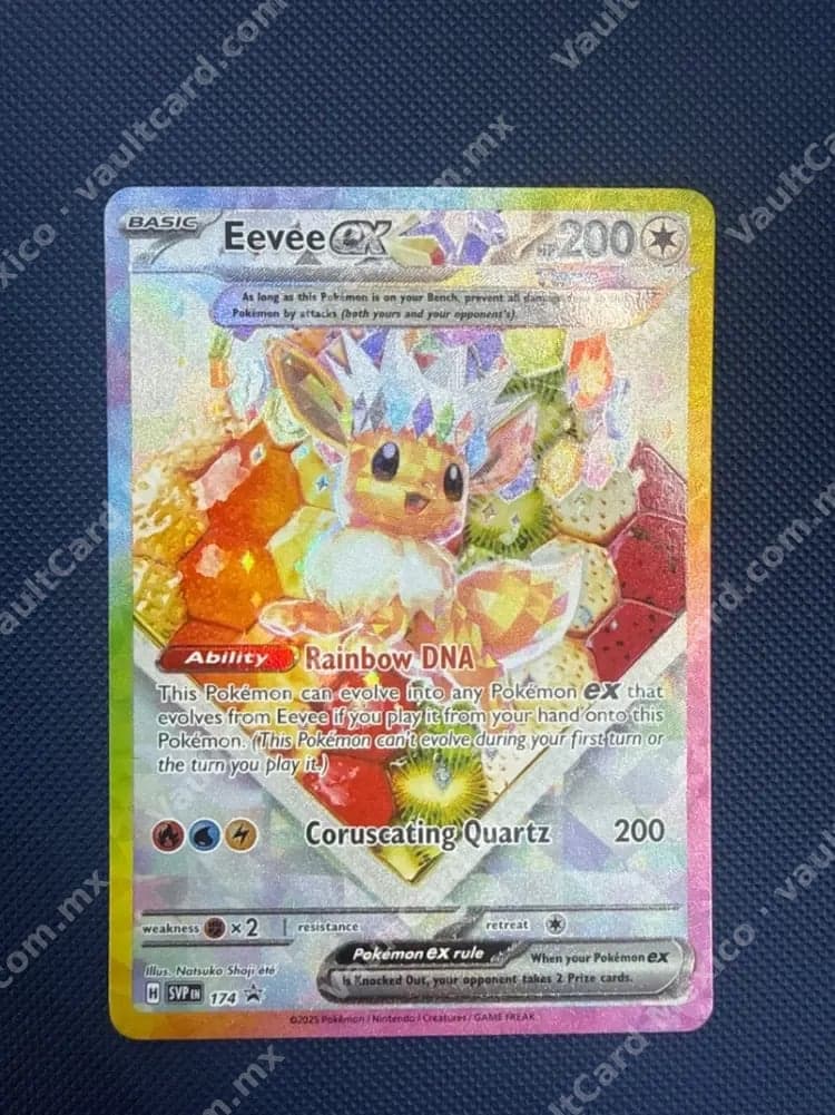 Eevee ex 174 - Promo SVP Inglés (Rainbow)
