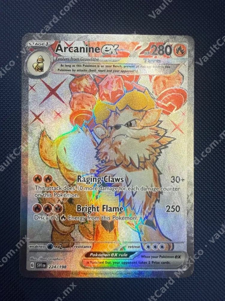 Arcanine ex 224/198 - Scarlet & Violet (SVI) Inglés - Special Illustration Rare