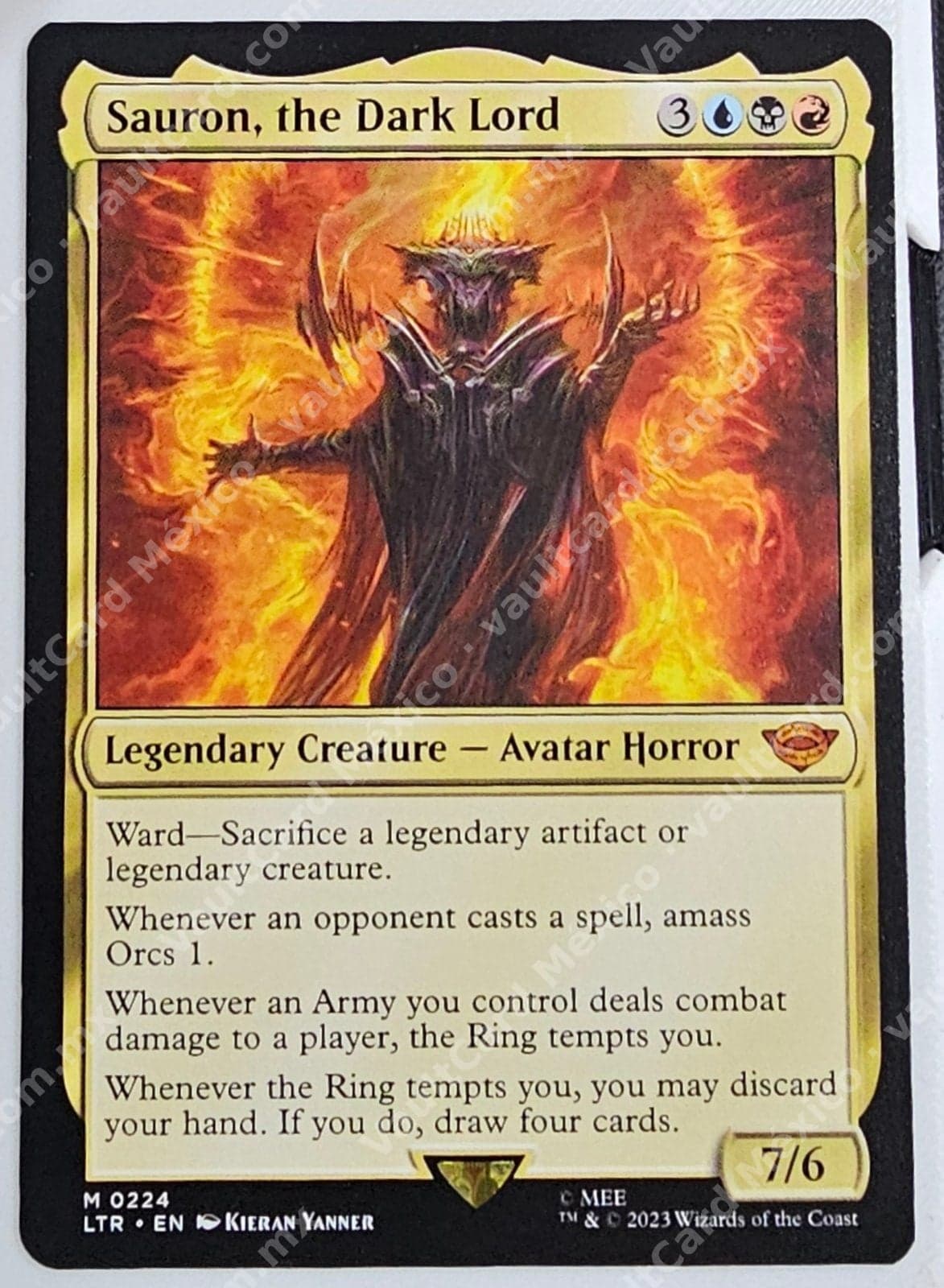 Sauron, the Dark Lord - LTR #0224 - Mythic Rare - Inglés