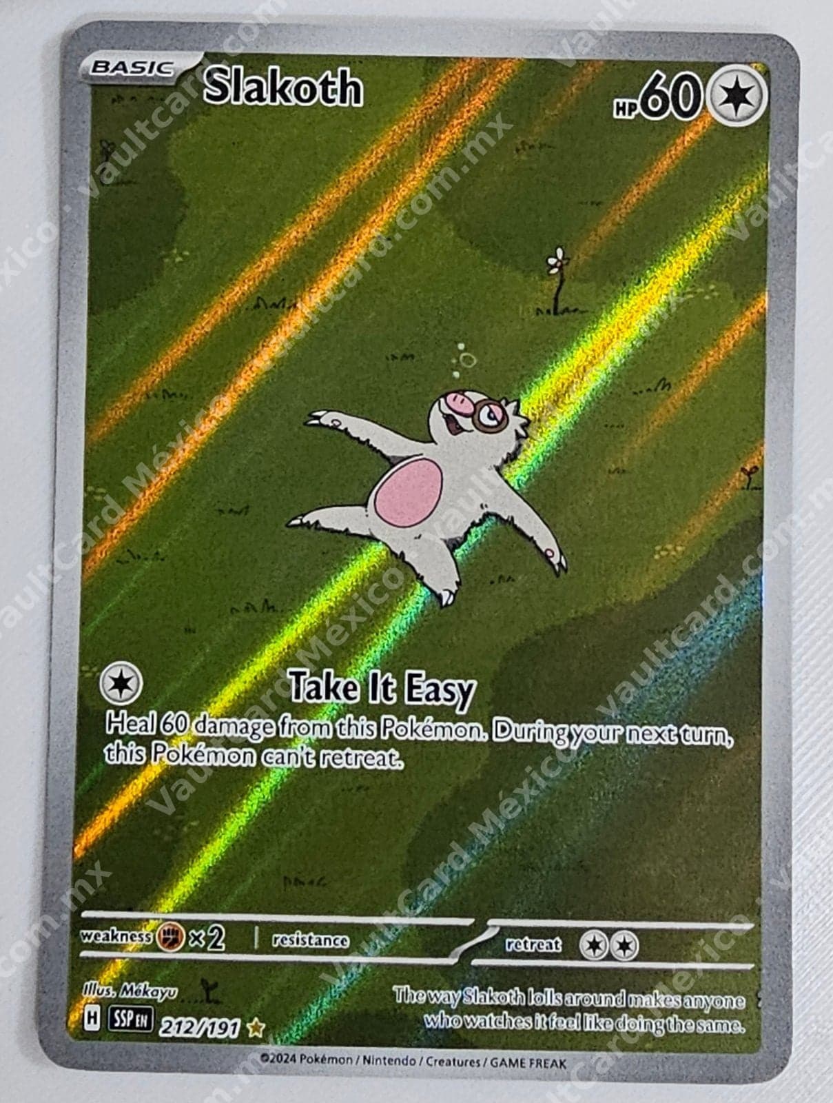 Slakoth 212/191 - Surging Sparks (SSP) Inglés - Illustration Rare