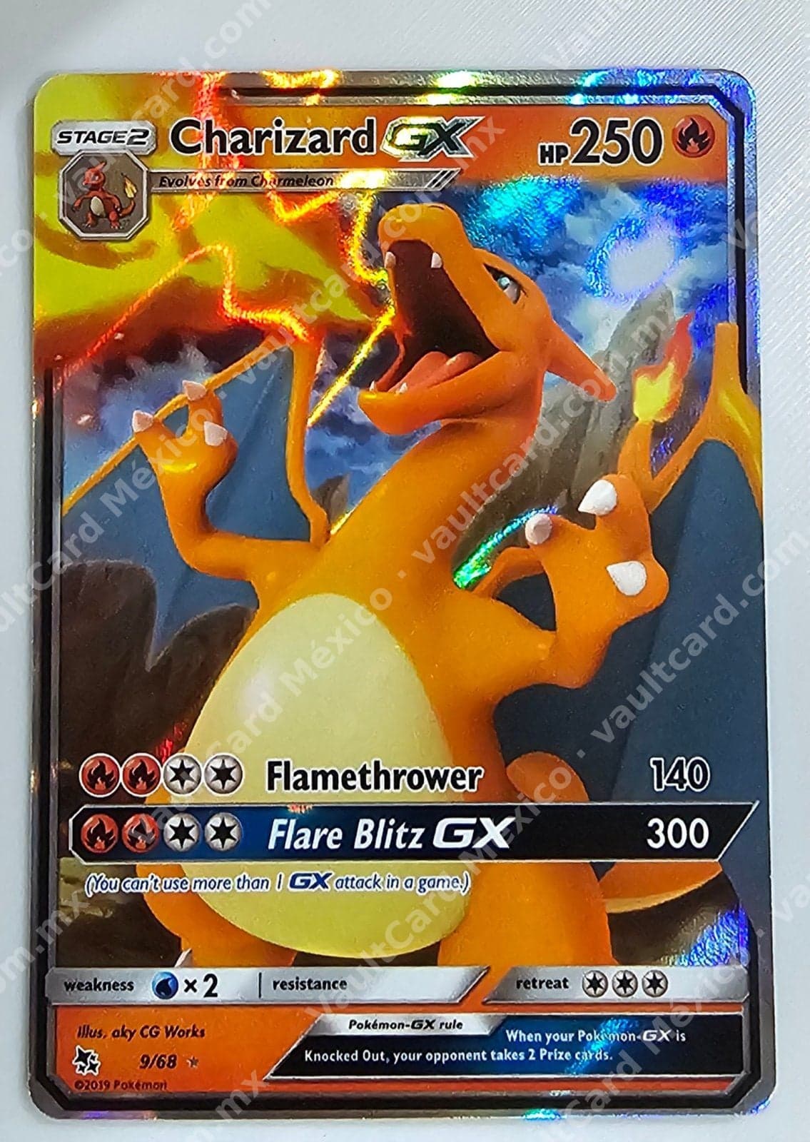Charizard GX 9/68 - Hidden Fates Inglés