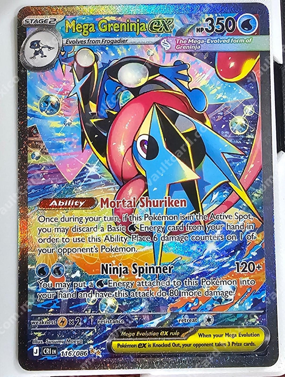 Mega Greninja ex 116/086 - (CRI) Inglés - Special Illustration Rare
