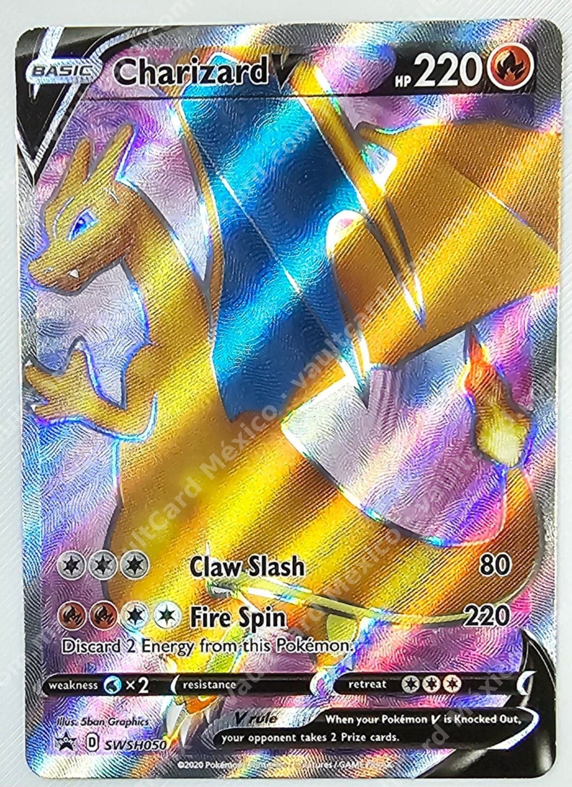 Charizard V SWSH050 - Promo Black Star Inglés (Full Art)