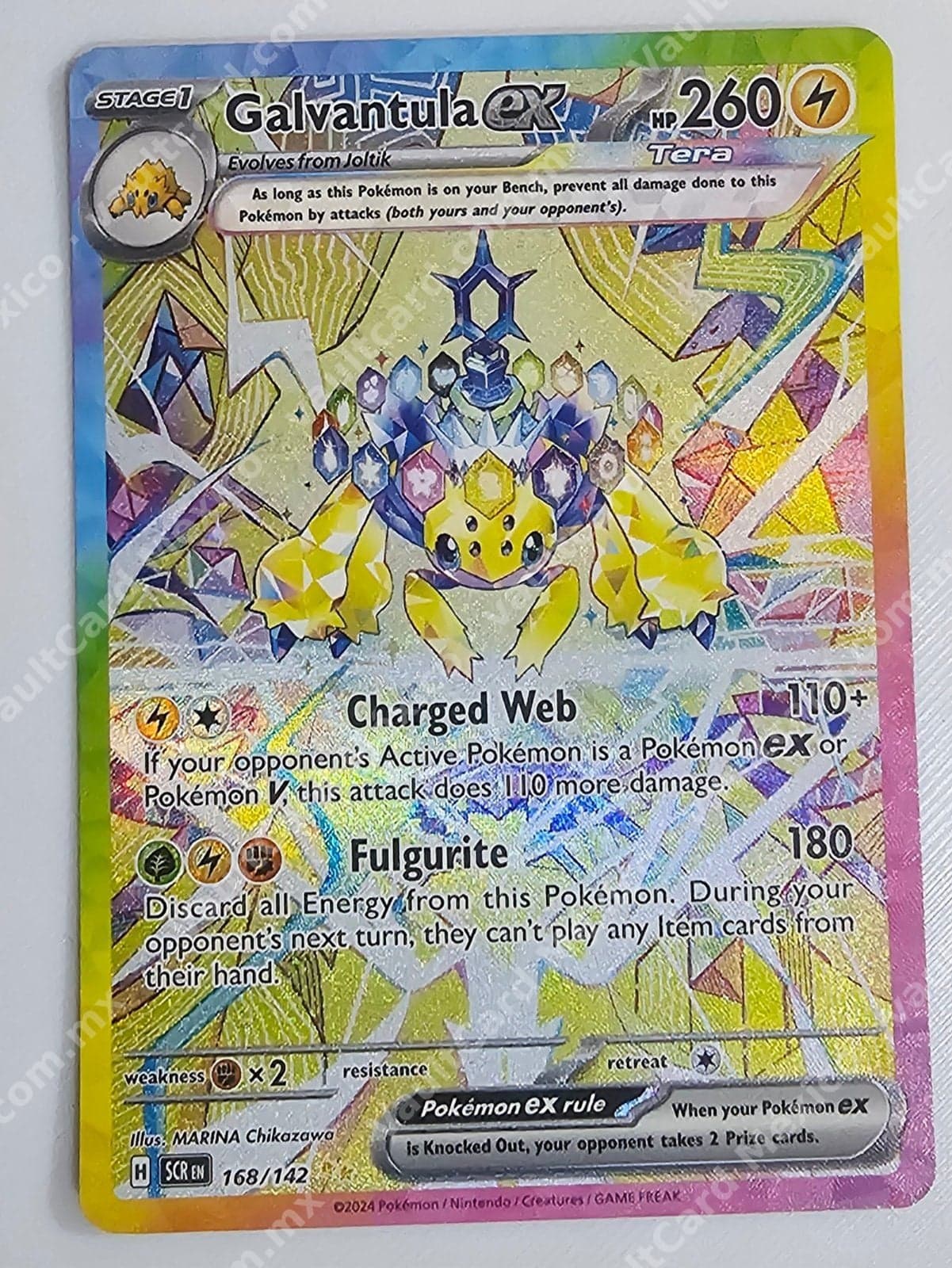 Galvantula ex 168/142 - Stellar Crown (SCR) Inglés Special Illustration Rare
