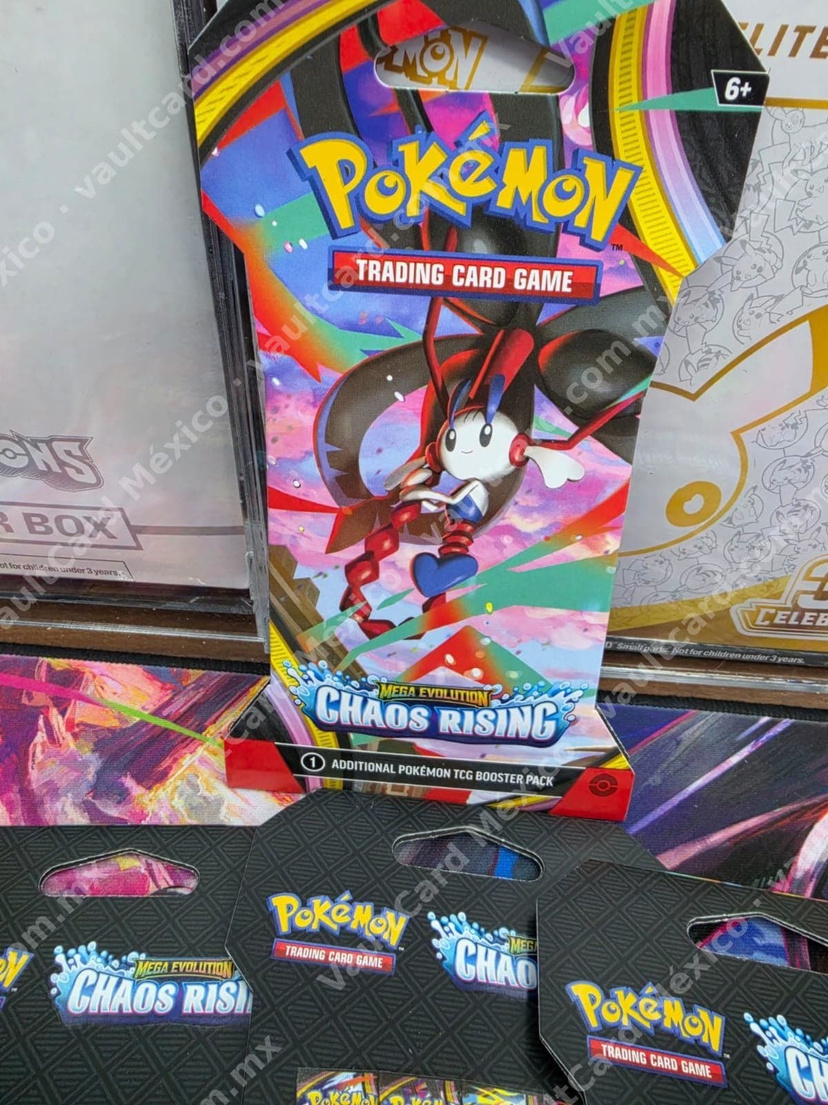 Sobre Sellado Pokémon TCG Mega Evolution Chaos Rising - Inglés