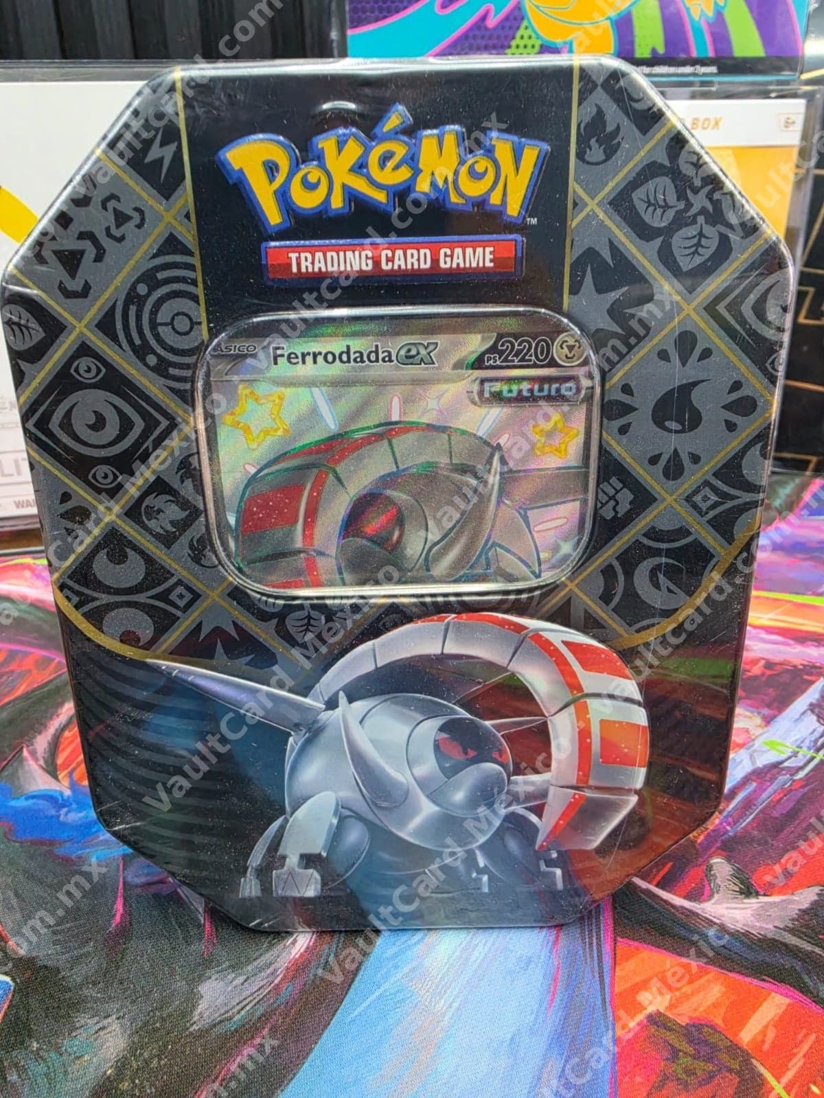Lata Pokémon TCG Ferrodada ex - Español (Sellada)