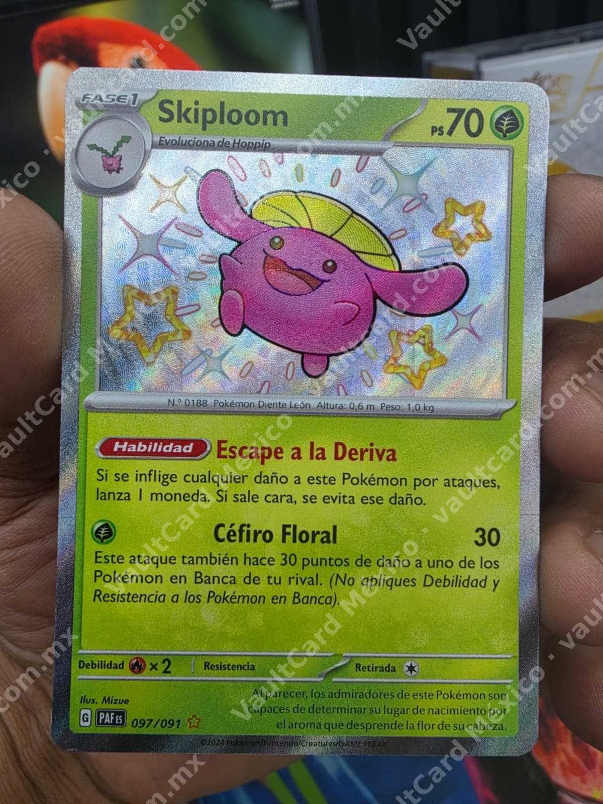 Skiploom Shiny 097/091 - Destinos de Paldea (PAF) Español