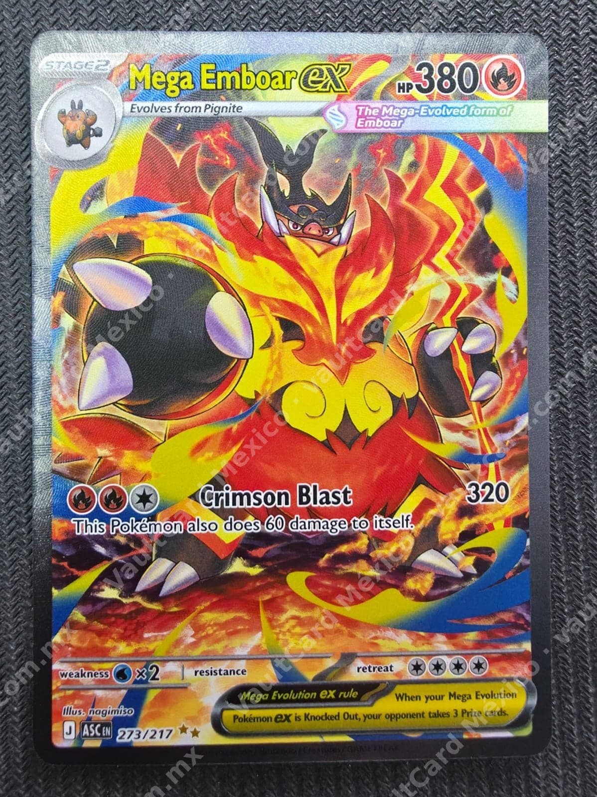 Mega Emboar ex 273/217 - (ASC) Inglés Full Art