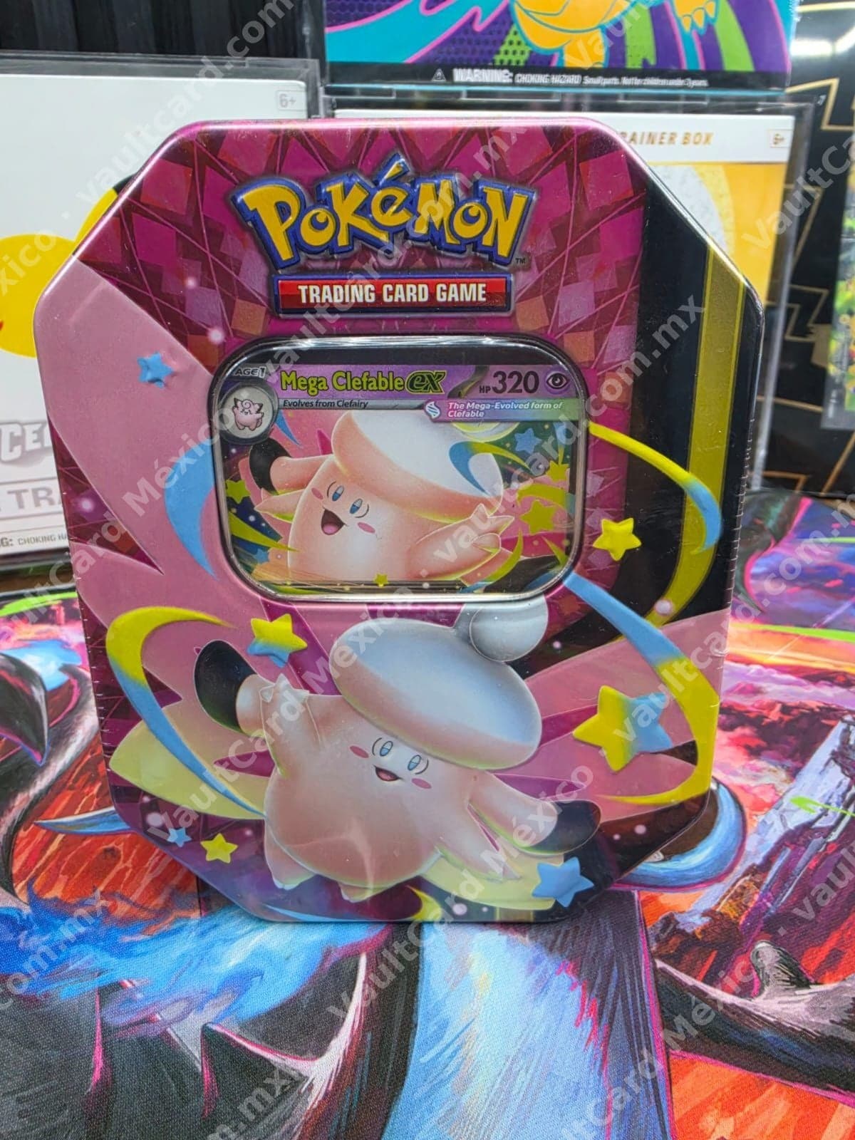Lata Pokémon TCG Mega Clefable ex - Inglés (Sellada)