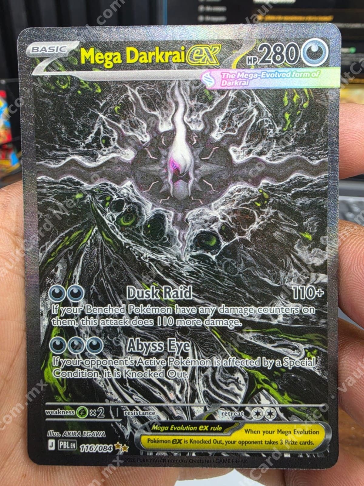 Mega Darkrai ex 116/084 - (PBL) Inglés Full Art