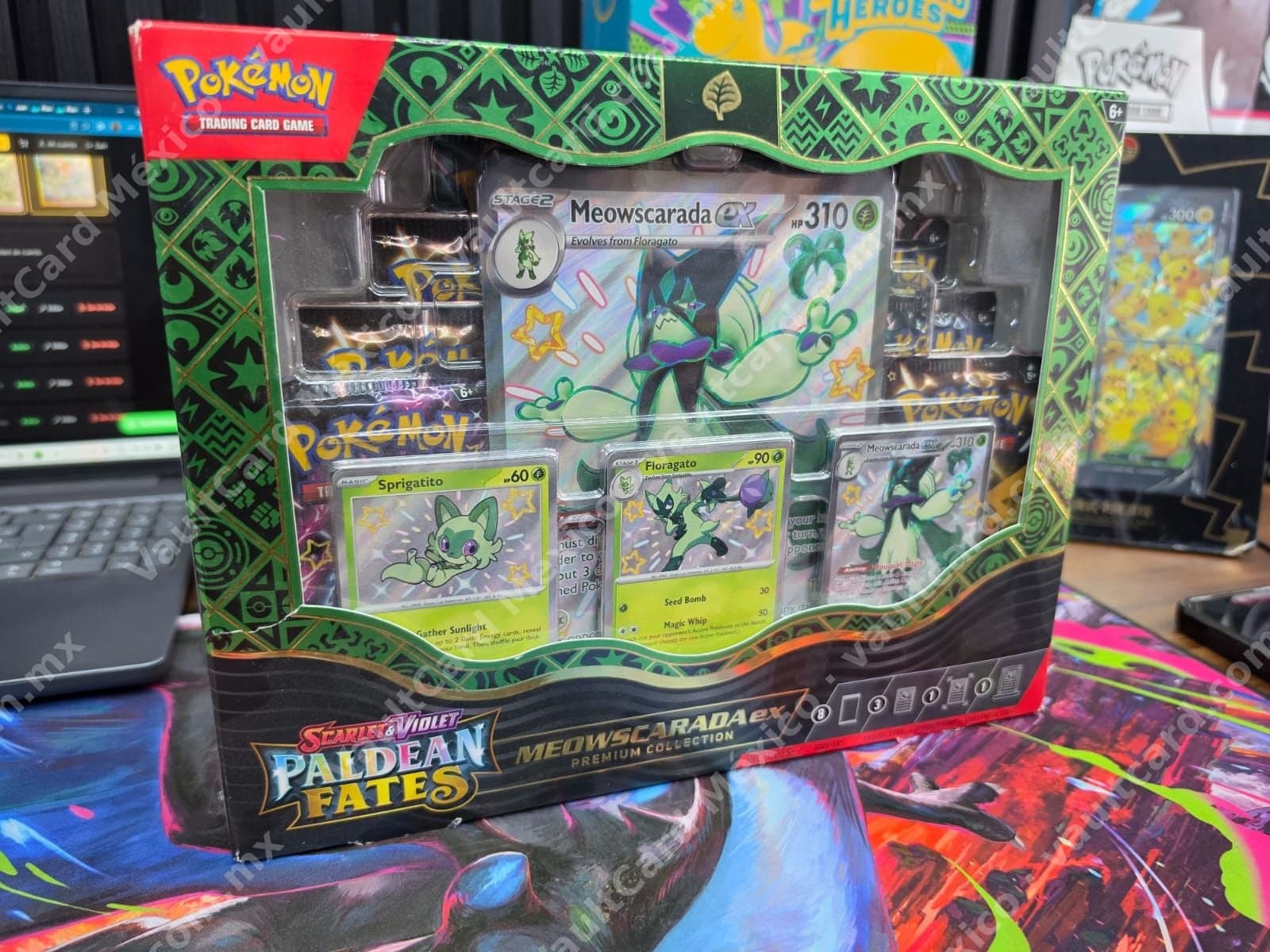 Meowscarada ex Premium Collection - Paldean Fates Inglés (Sellado)