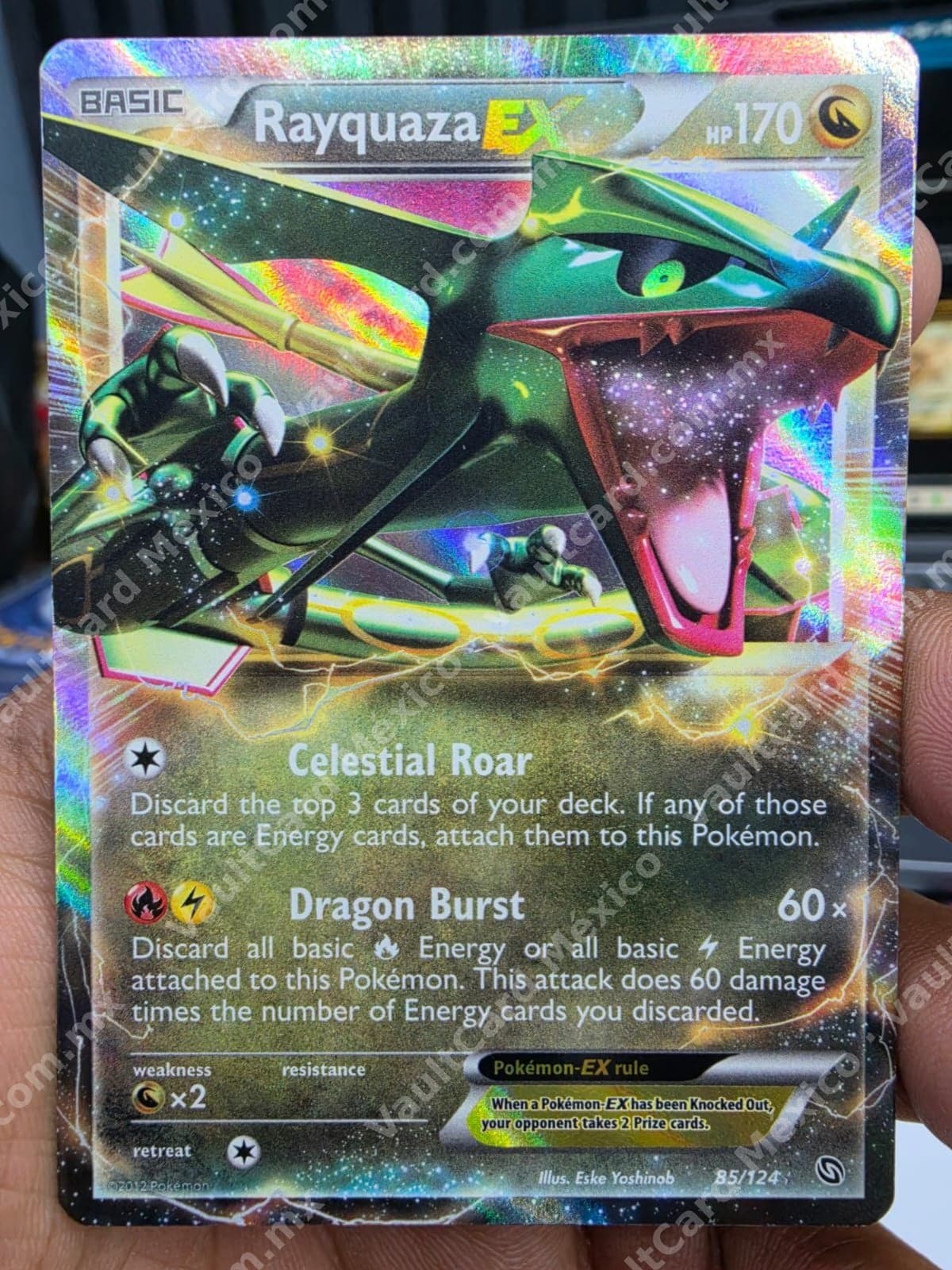 Rayquaza EX 85/124 - Dragons Exalted Inglés