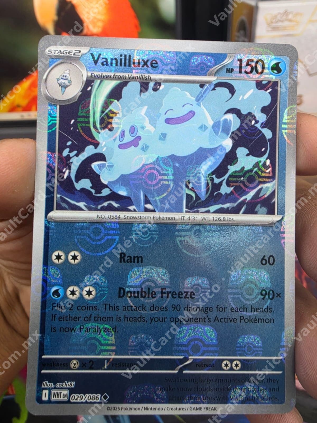Vanilluxe 029/086 - (WHT) Inglés Reverse Holo MASTERBALL